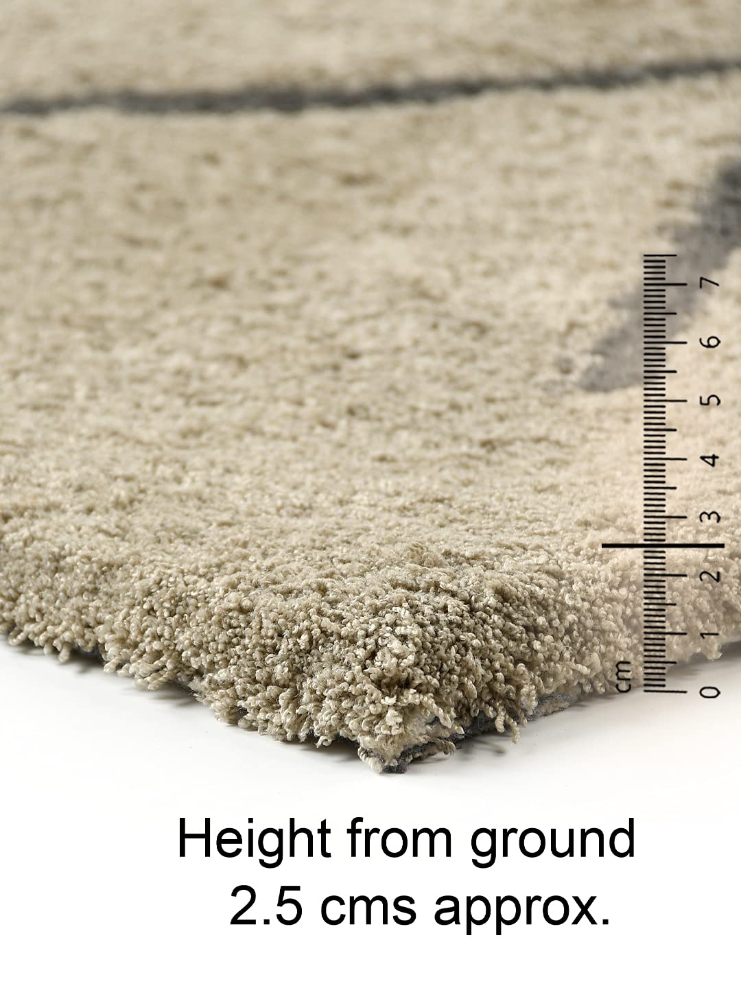 CRISS High Pile Fine Thread Carpet – Taupe | Modern Look with Ultra-Soft Feel - Image 5