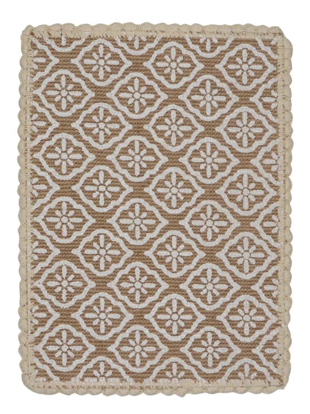Jute & Cotton Table Mat with Artistic Print | Handcrafted Dining Table Décor - Image 3