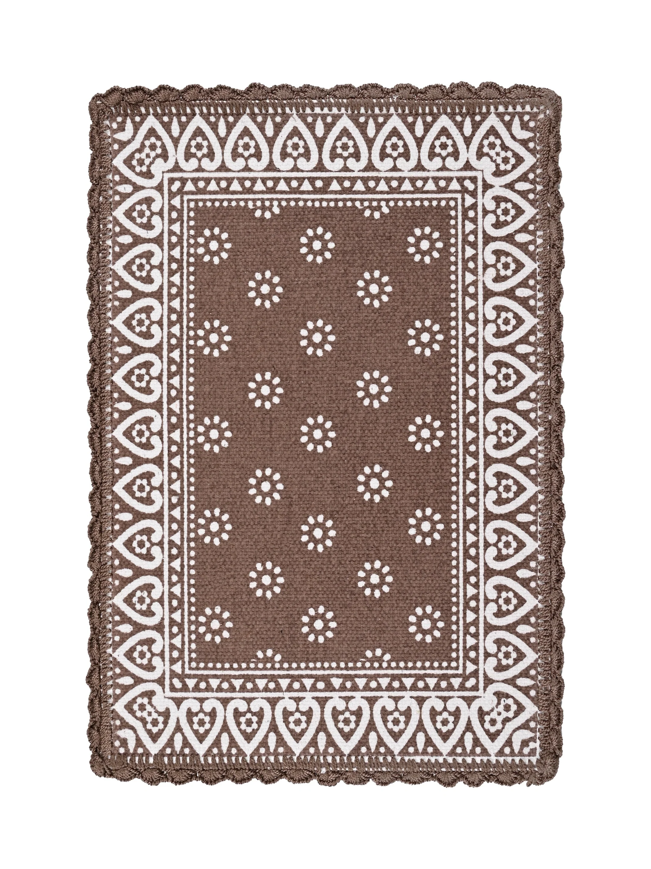 Jute & Cotton Table Mat with Artistic Print | Handcrafted Dining Table Décor - Image 3