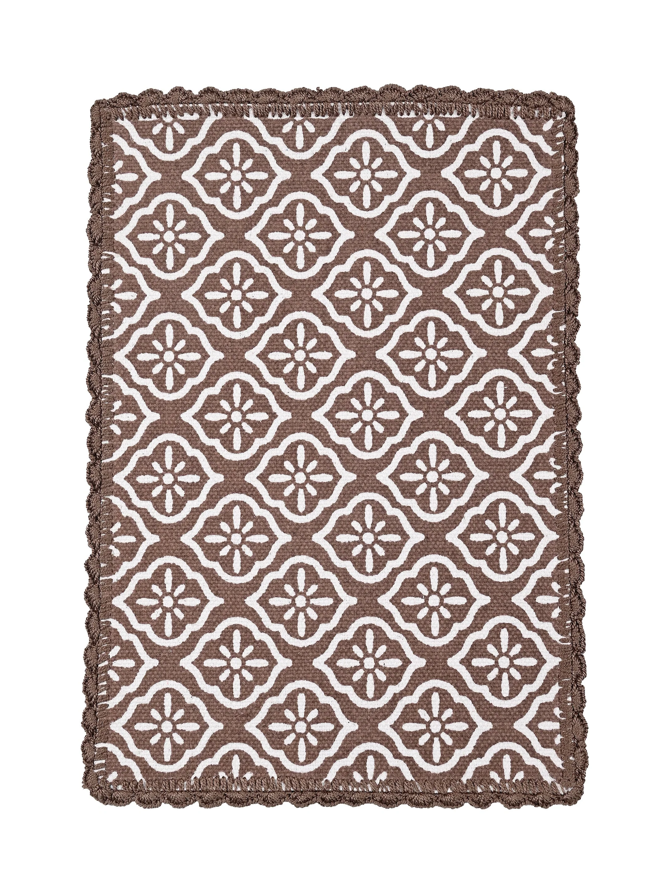 Jute & Cotton Table Mat with Artistic Print | Handcrafted Dining Table Décor - Image 4