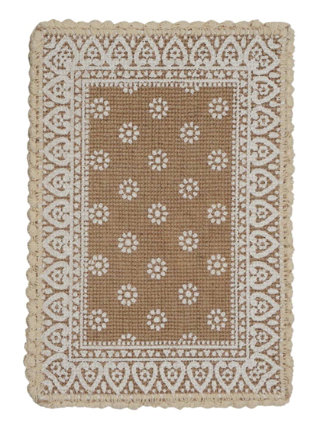 Jute & Cotton Table Mat with Artistic Print | Handcrafted Dining Table Décor - Image 18