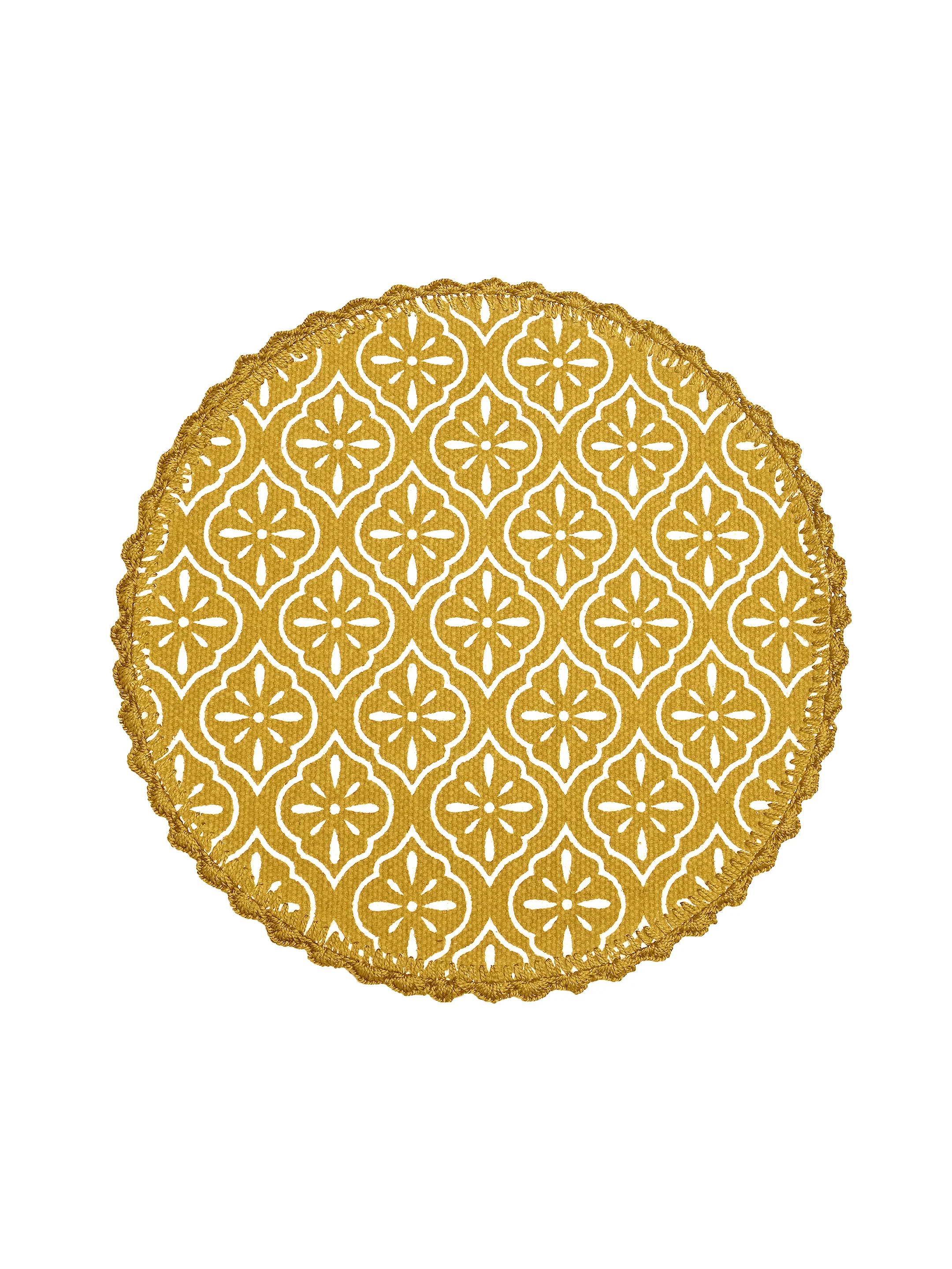 Jute & Cotton Table Mat with Artistic Print | Handcrafted Dining Table Décor - Image 26