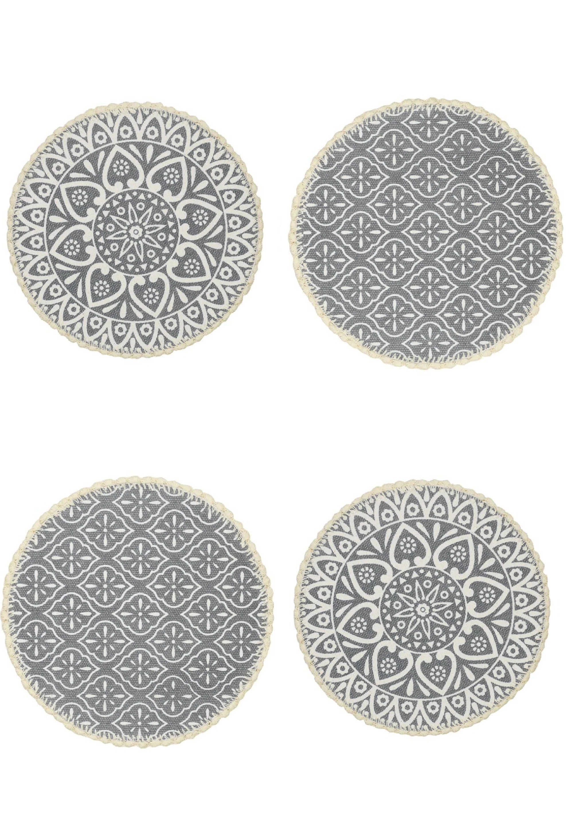 Jute & Cotton Table Mat with Artistic Print | Handcrafted Dining Table Décor - Image 35