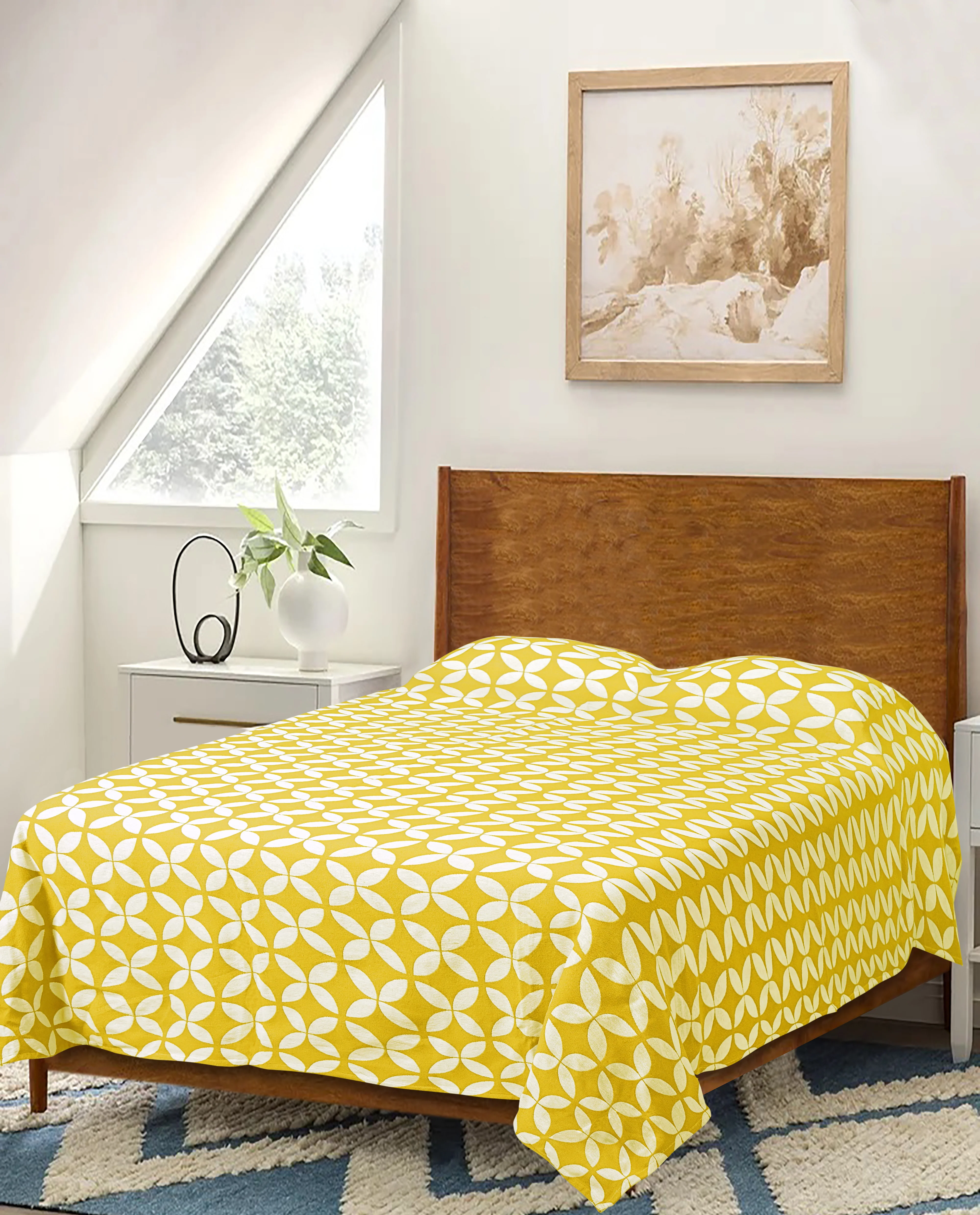 DHADKI Cotton Bed Cover Sheet in Elegant – No Pillow Covers Included - Image 14