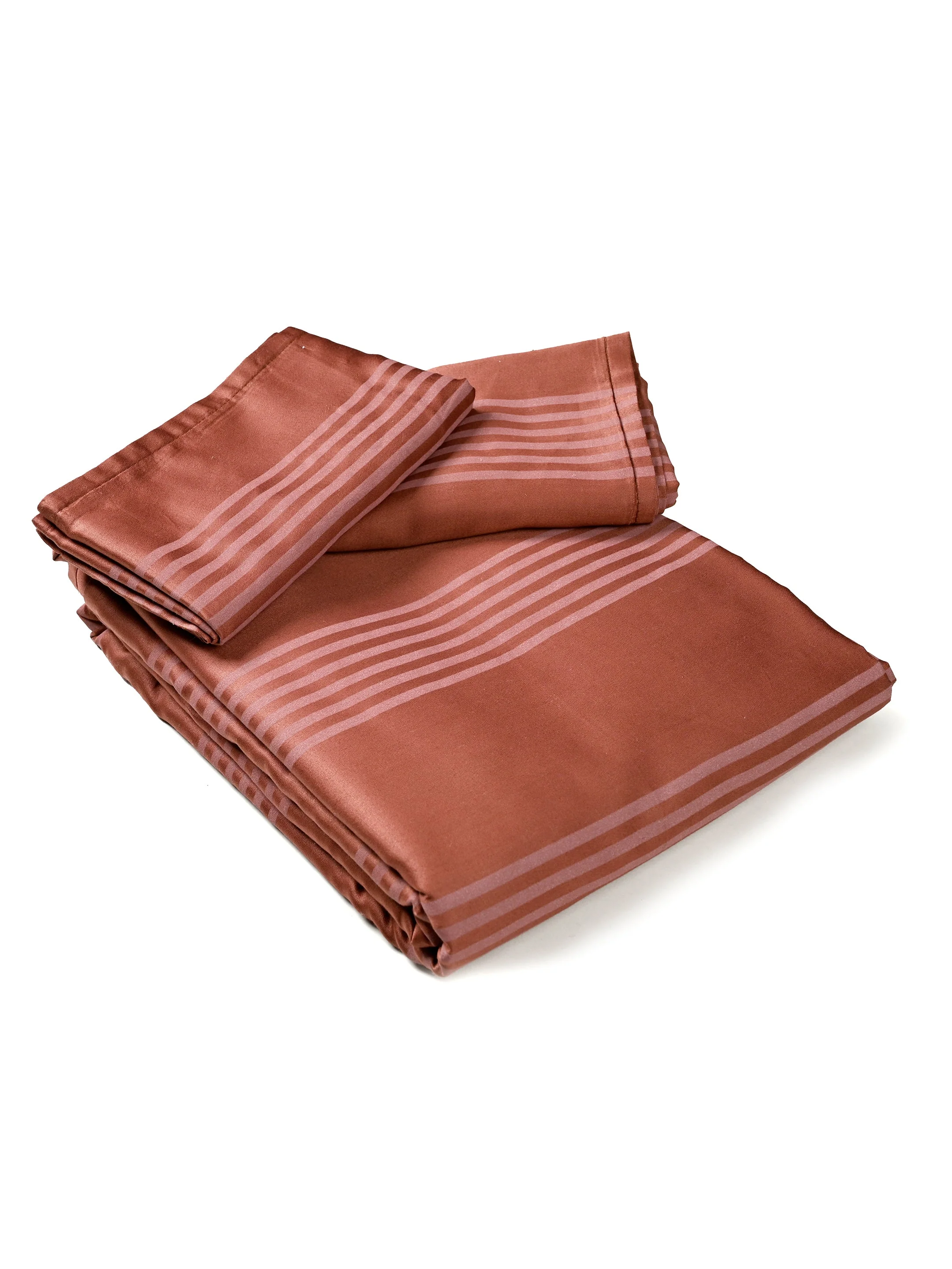 Dhari Soft Satin Weave Cotton Bedsheet | 300 TC | With 2 Pillow Covers - Image 15