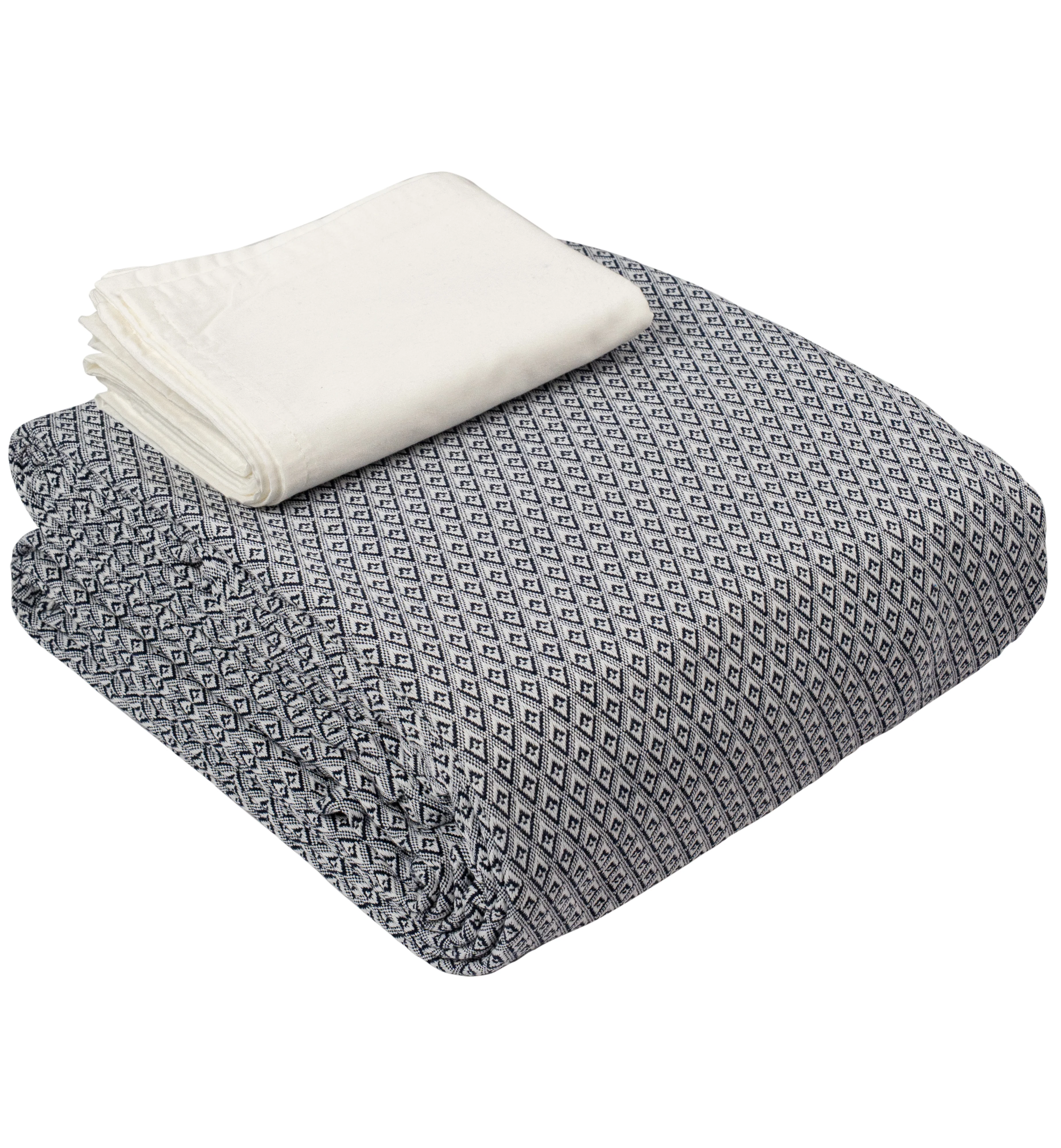 Saral Home Pure Cotton Bedsheet |Breathable Woven Bedspread with Pillow Cover | D MOND pattern | - Image 10