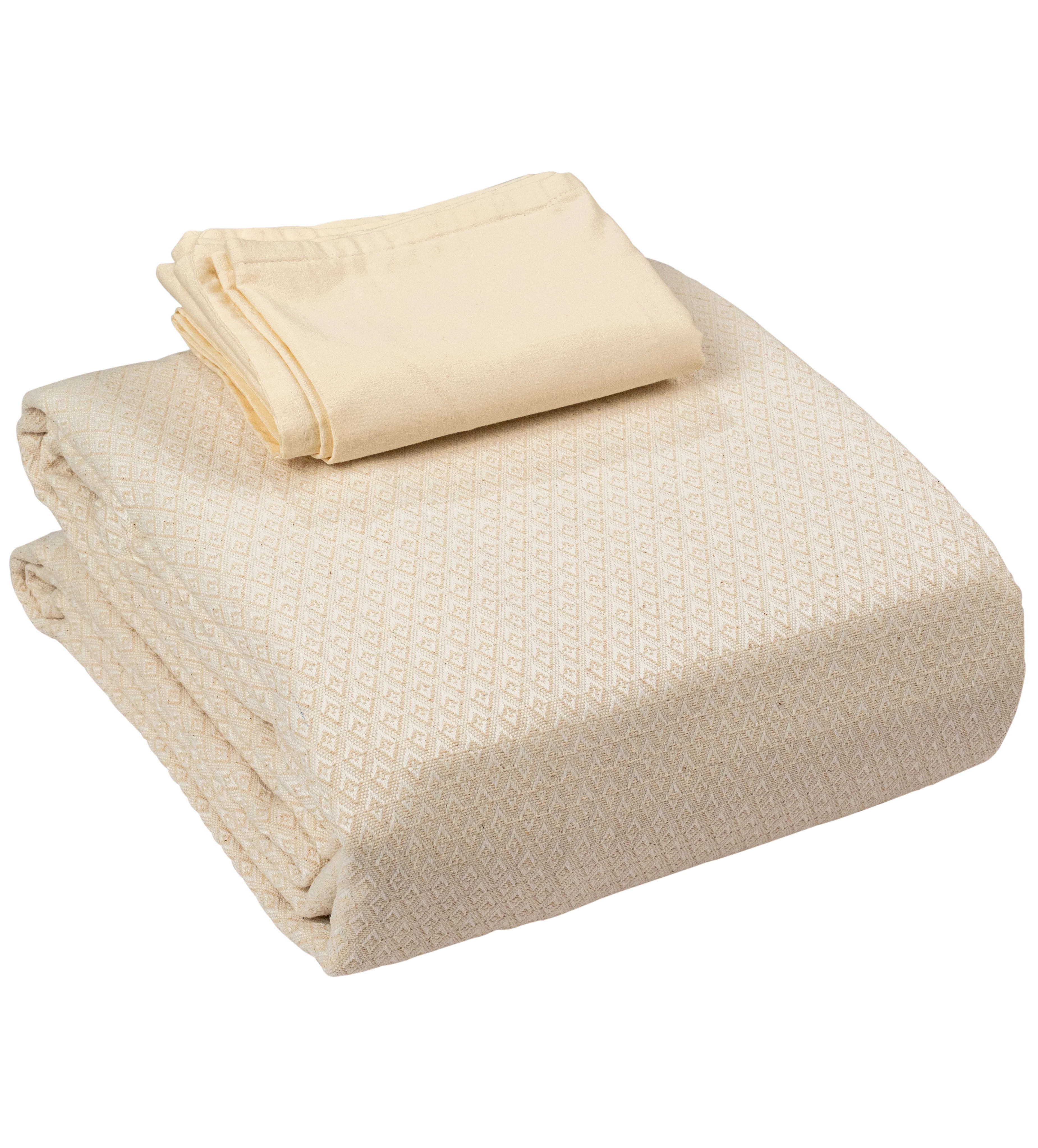 Saral Home Pure Cotton Bedsheet |Breathable Woven Bedspread with Pillow Cover | D MOND pattern | - Image 42