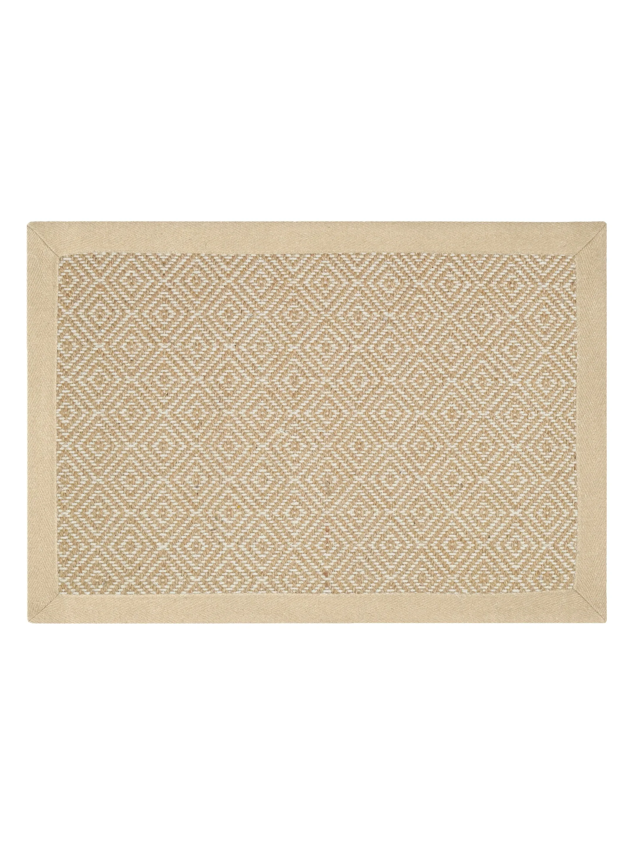 Diamond Jute & Cotton Woven Anti-Slip Strong Border Door Mat - Image 14