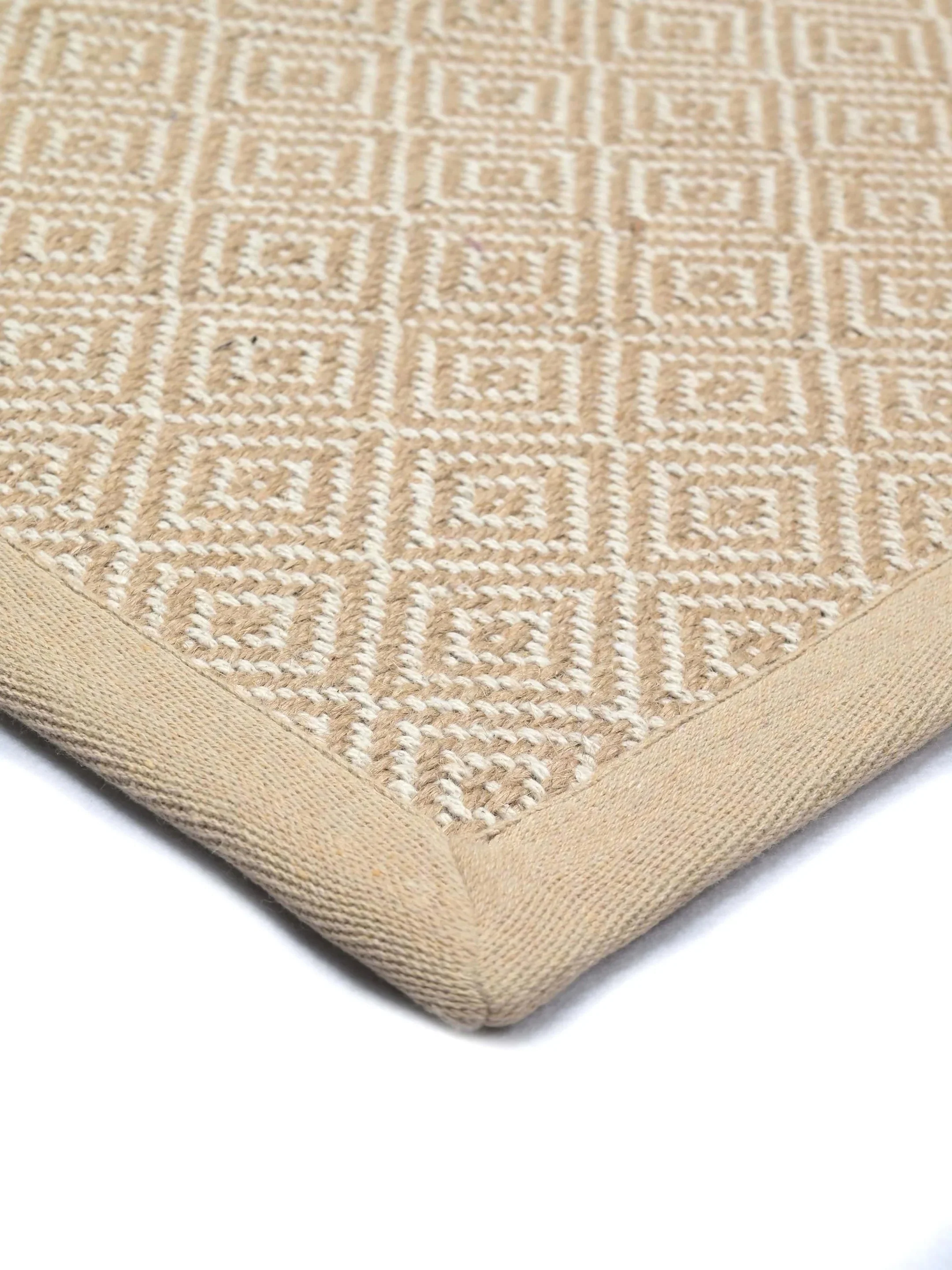 Diamond Jute & Cotton Woven Anti-Slip Strong Border Door Mat - Image 19