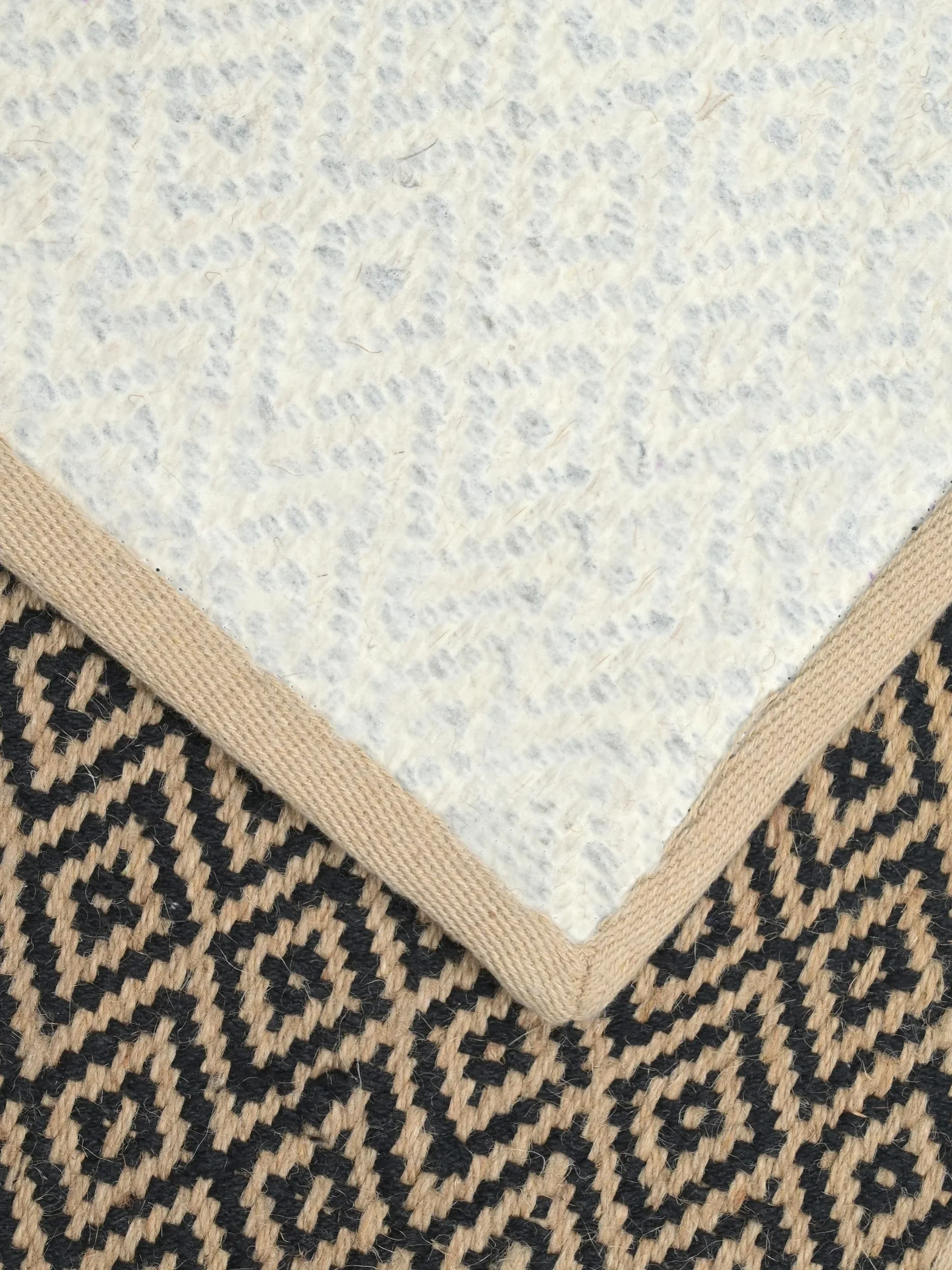Diamond Jute & Cotton Woven Anti-Slip Strong Border Door Mat - Image 27
