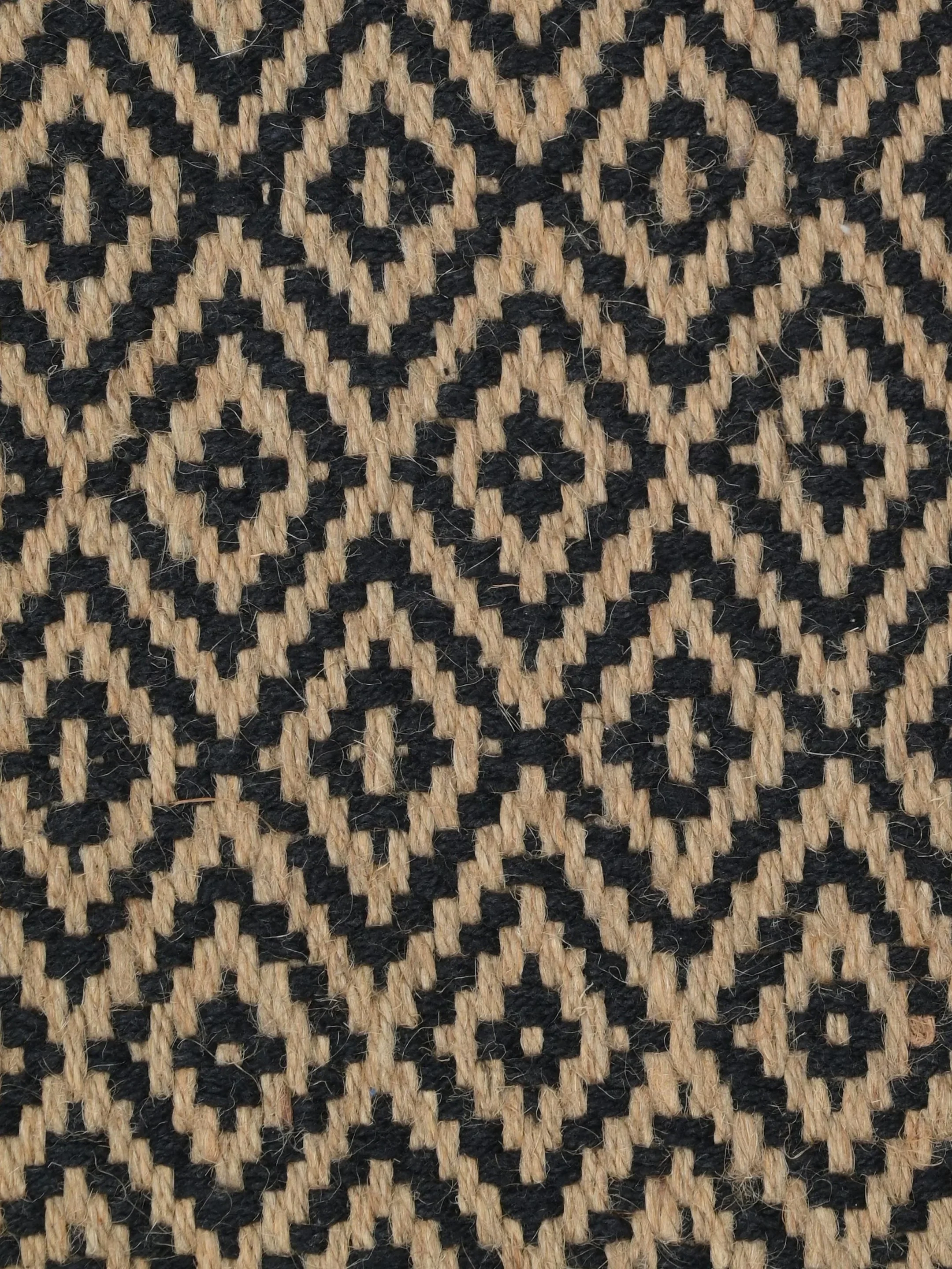 Diamond Jute & Cotton Woven Anti-Slip Strong Border Runner - Image 17