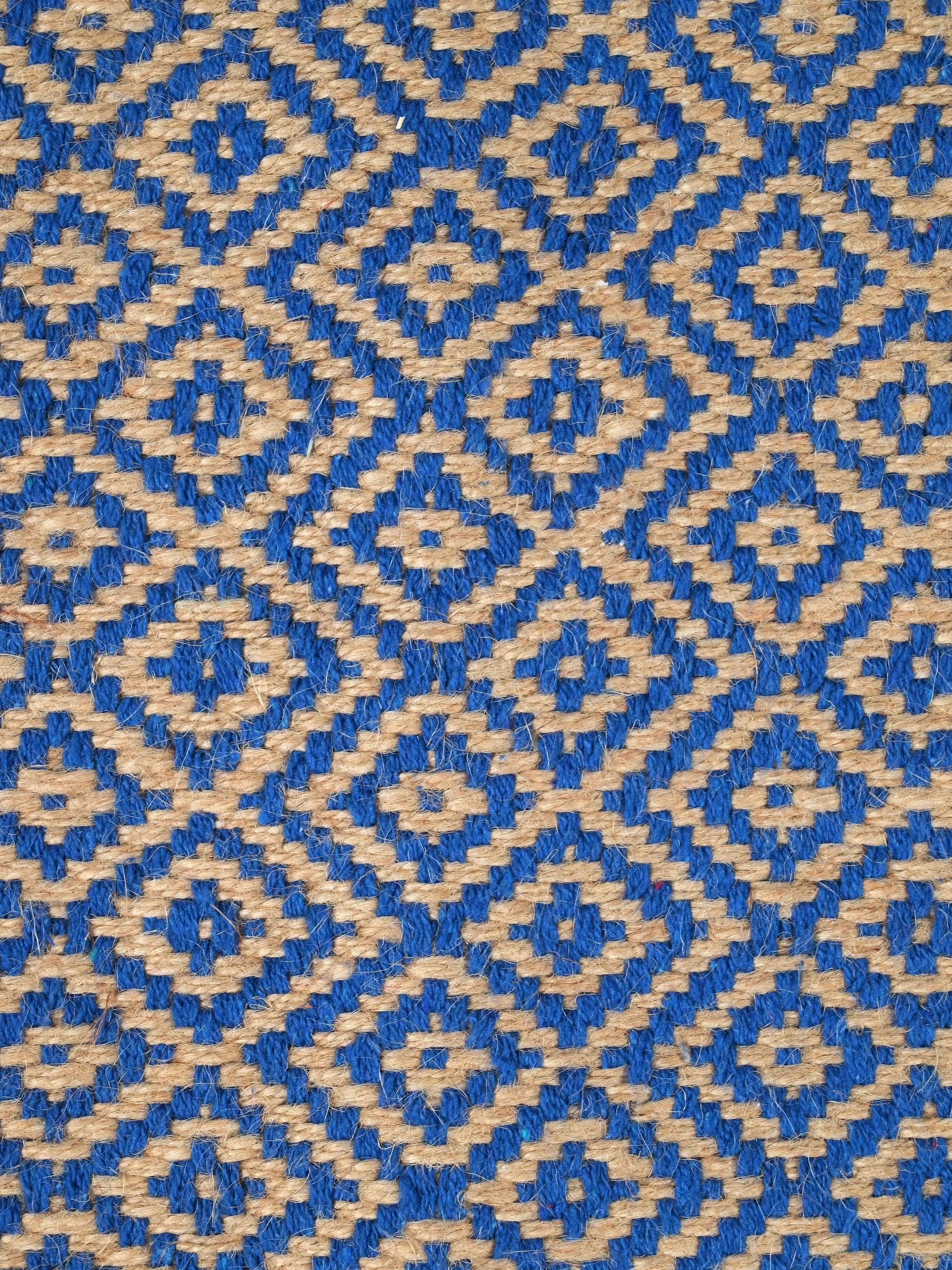 Diamond Jute & Cotton Woven Anti-Slip Strong Border Runner - Image 8