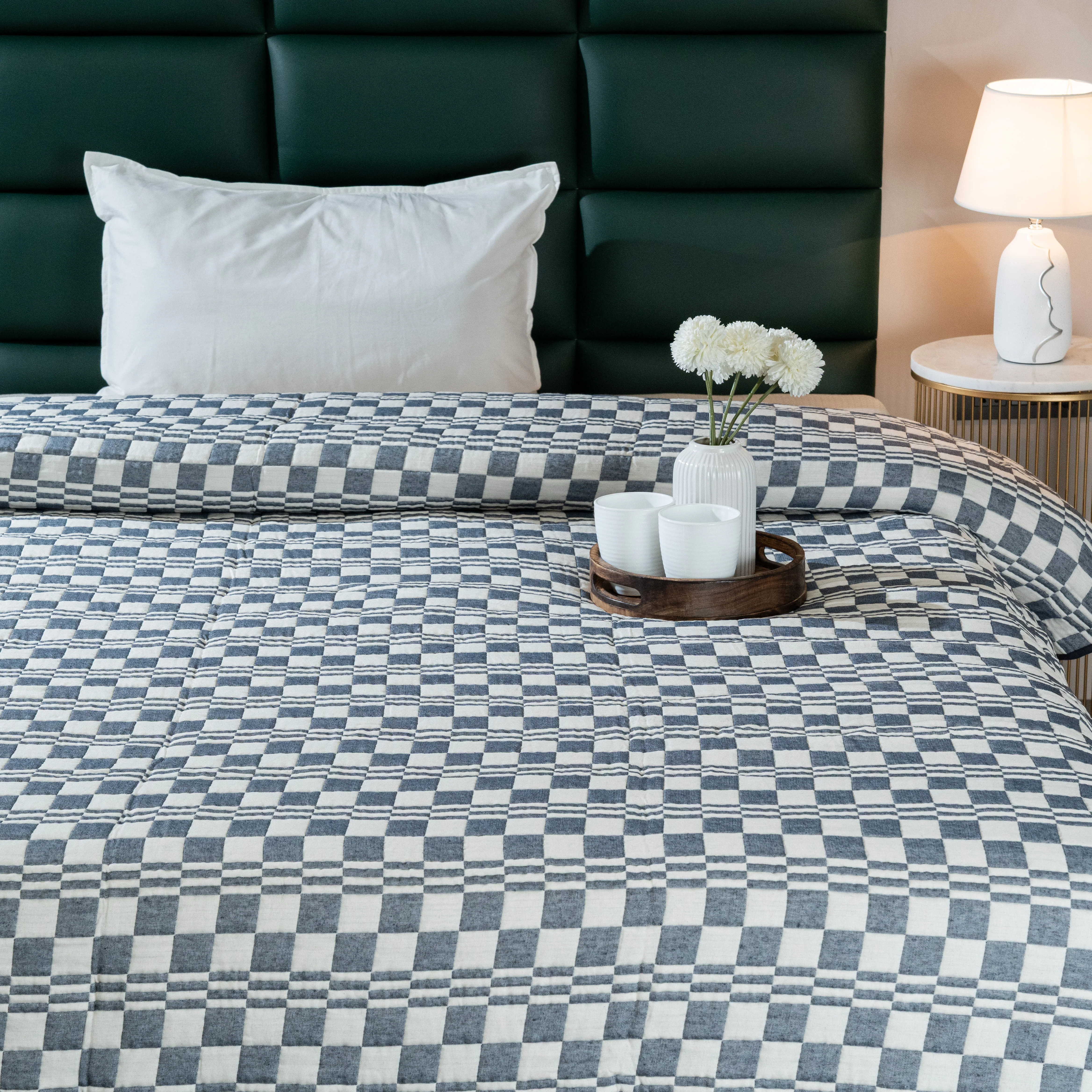 Dibbi Bedspread- Comforter/Quilt for All Season | Soft Plush Cotton Surface , Micro Polyester filling | Cotton Blanket/ coverlet with Pillow Cover - Image 8