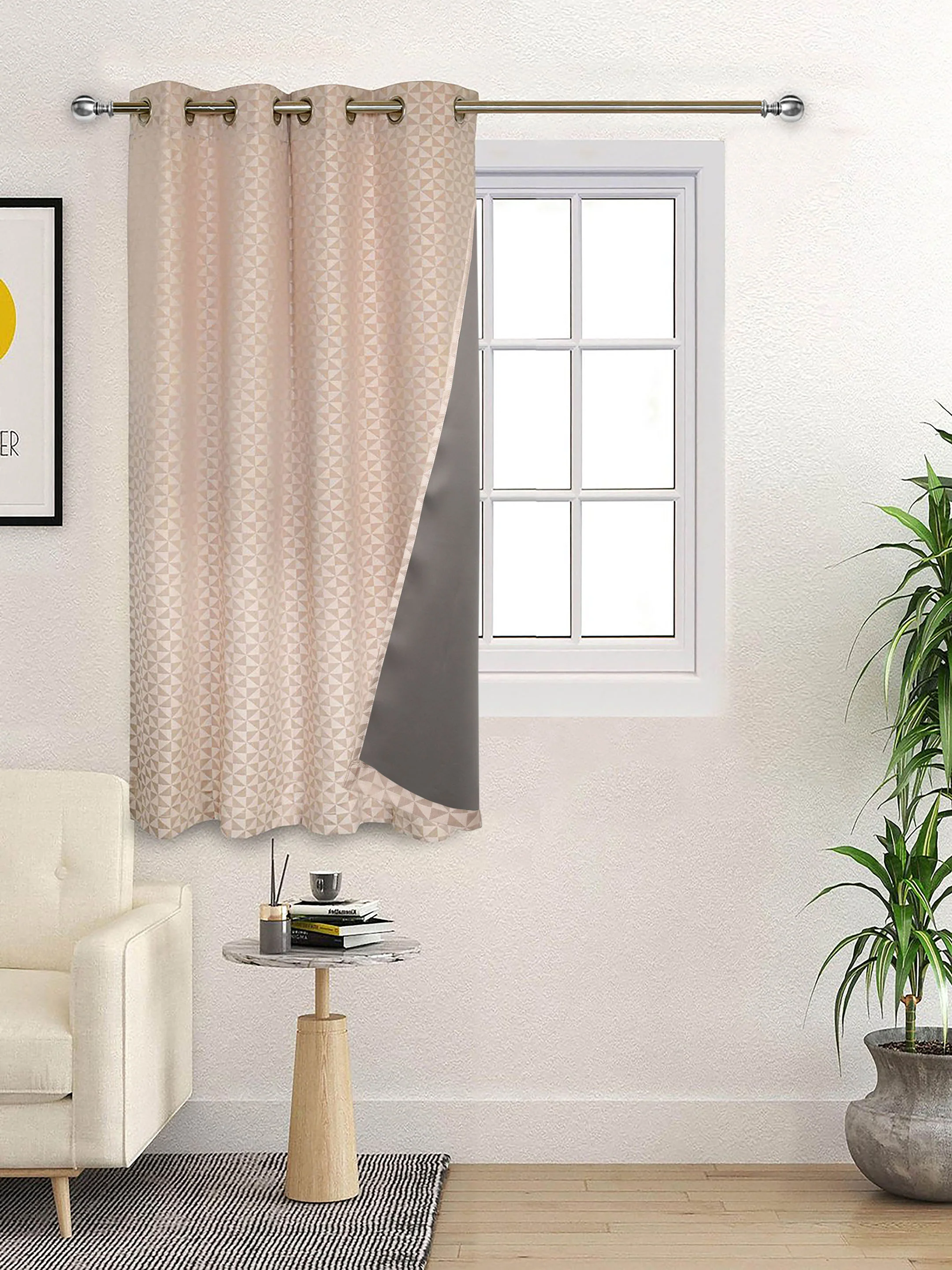 FIRKI Damask Cotton Blackout Curtains | Elegant Finish - Image 4
