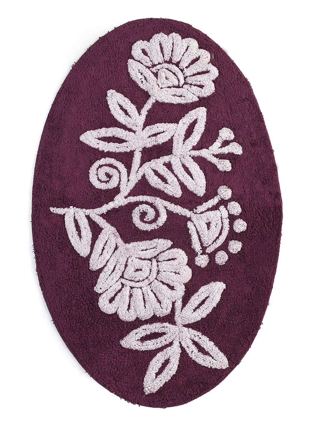 FLEUR Oval Soft Bathmat | 50x80 cm, Anti-Slip Comfort - Image 10