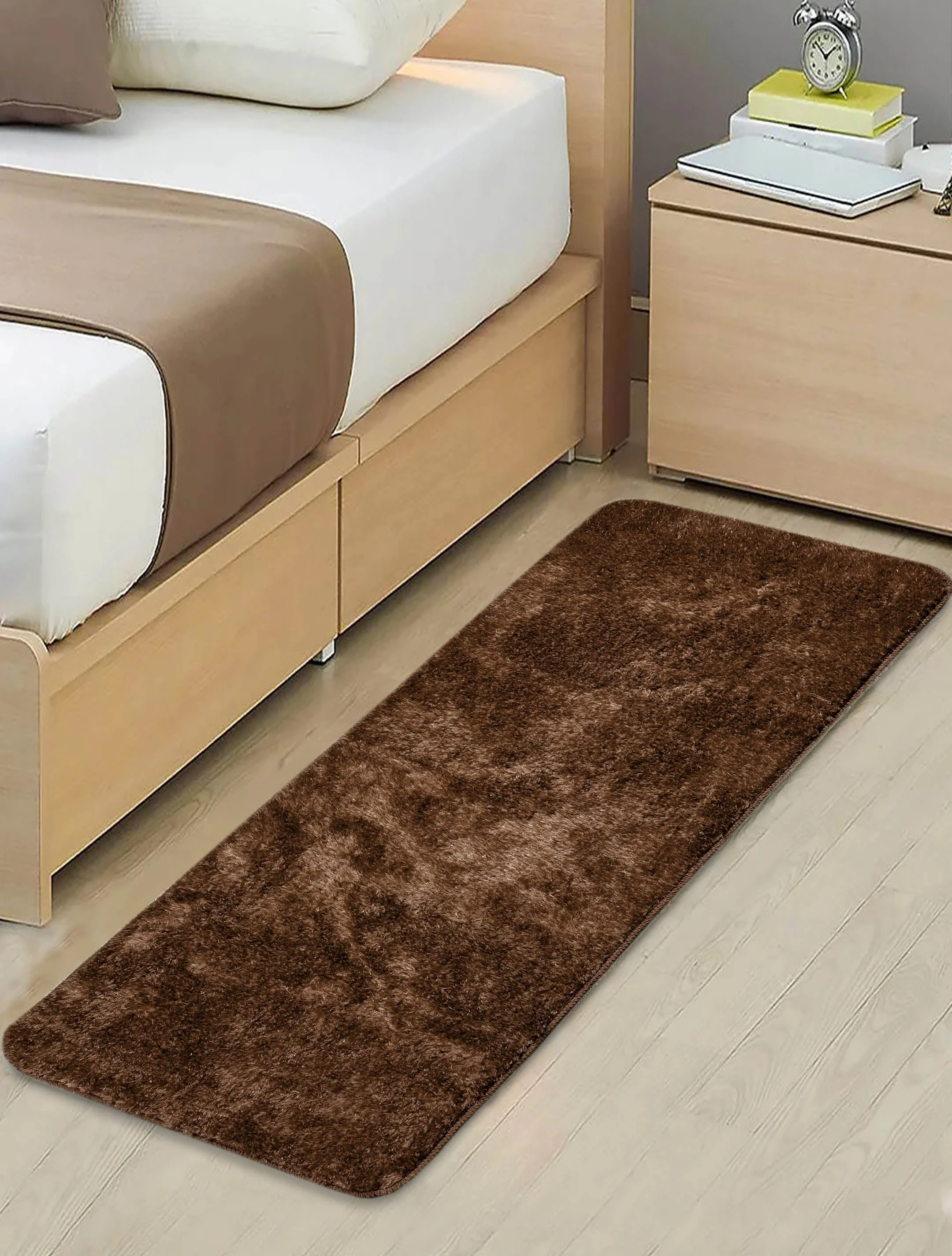 FLORA Glossy Yarn Medium Pile Runner | Soft & Shiny Floor Accent - Image 6
