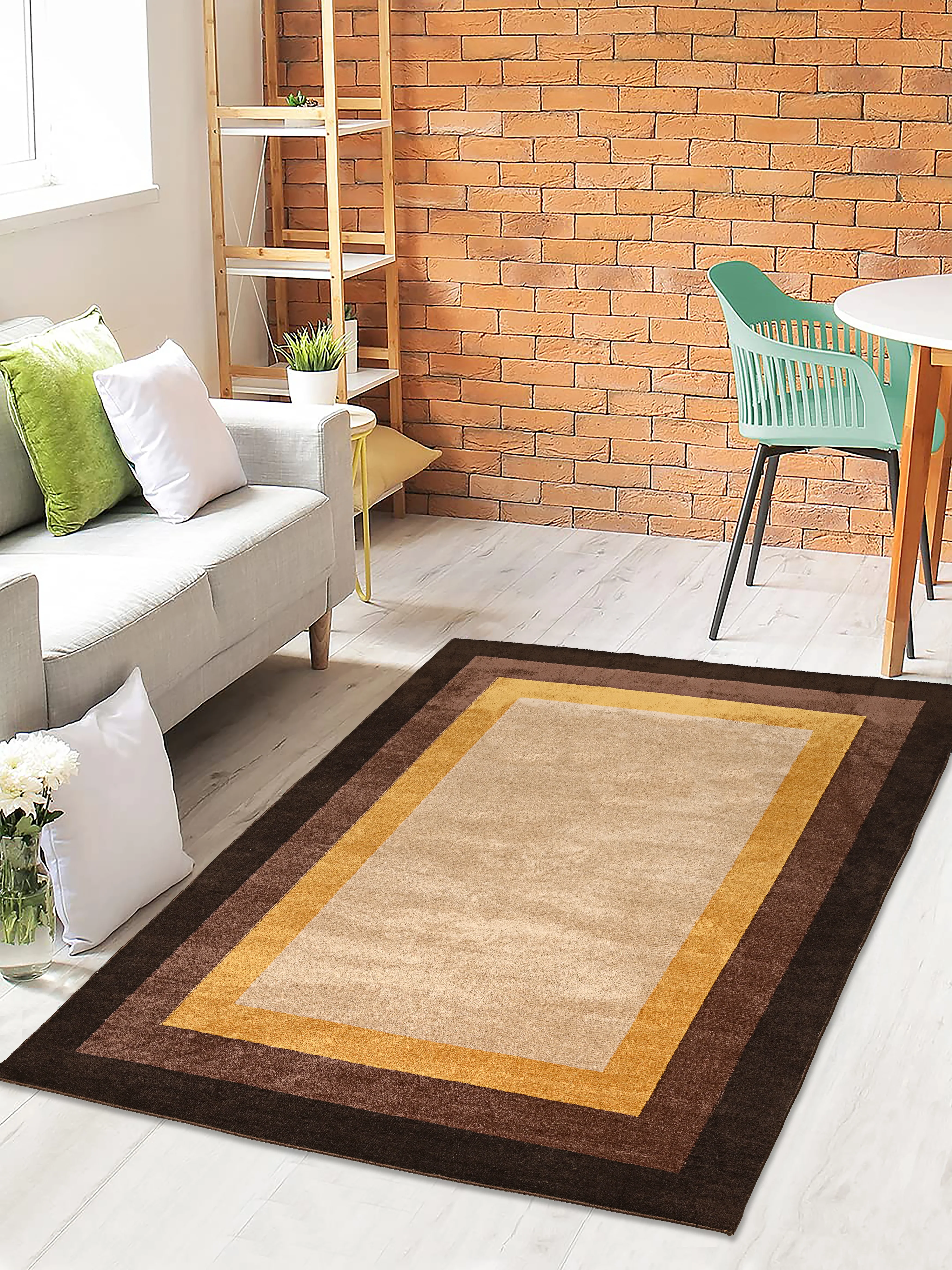Frame Classic Soft Surface Carpet for Living Room & Bedroom - Image 12