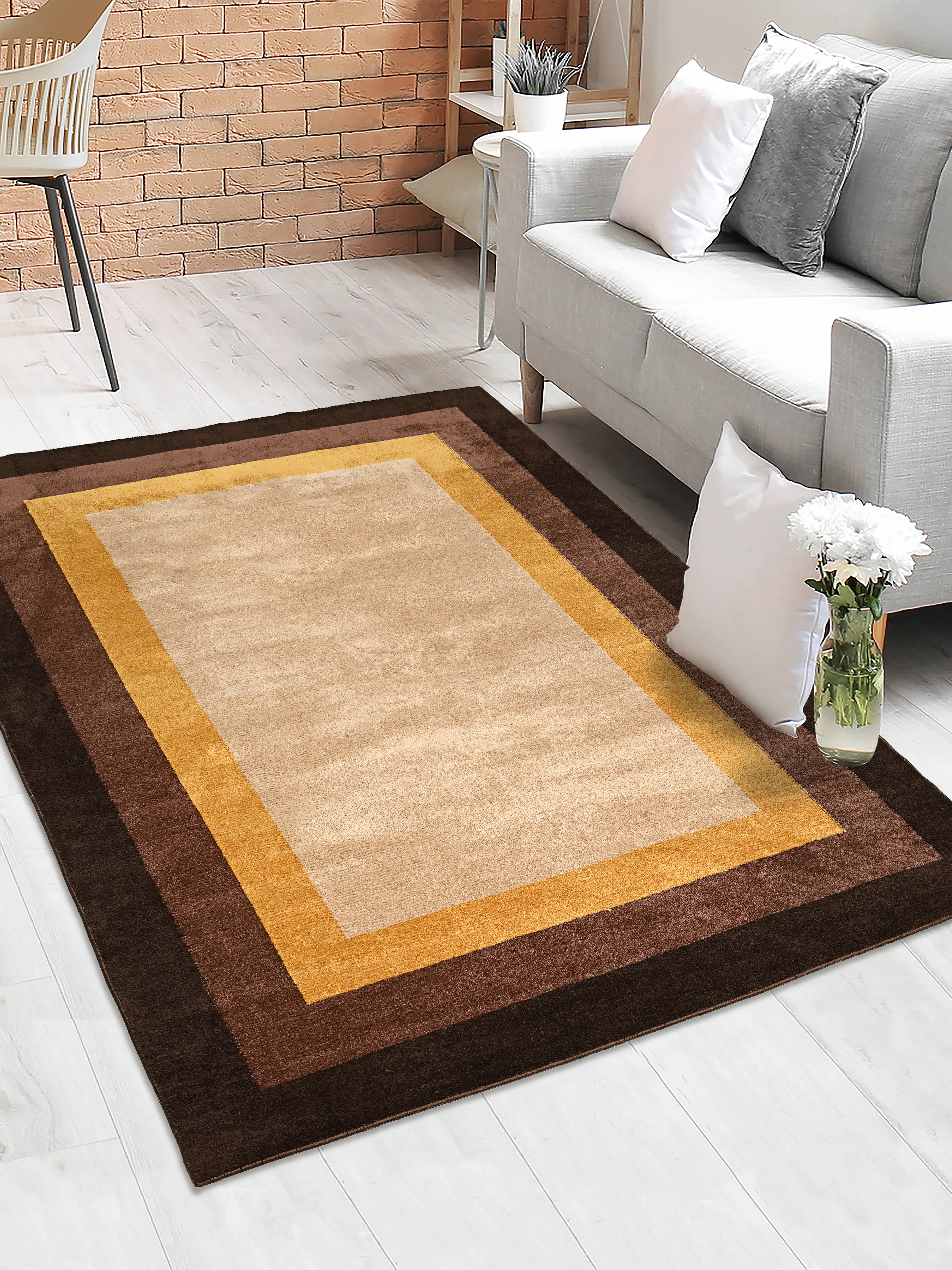 Frame Classic Soft Surface Carpet for Living Room & Bedroom - Image 18