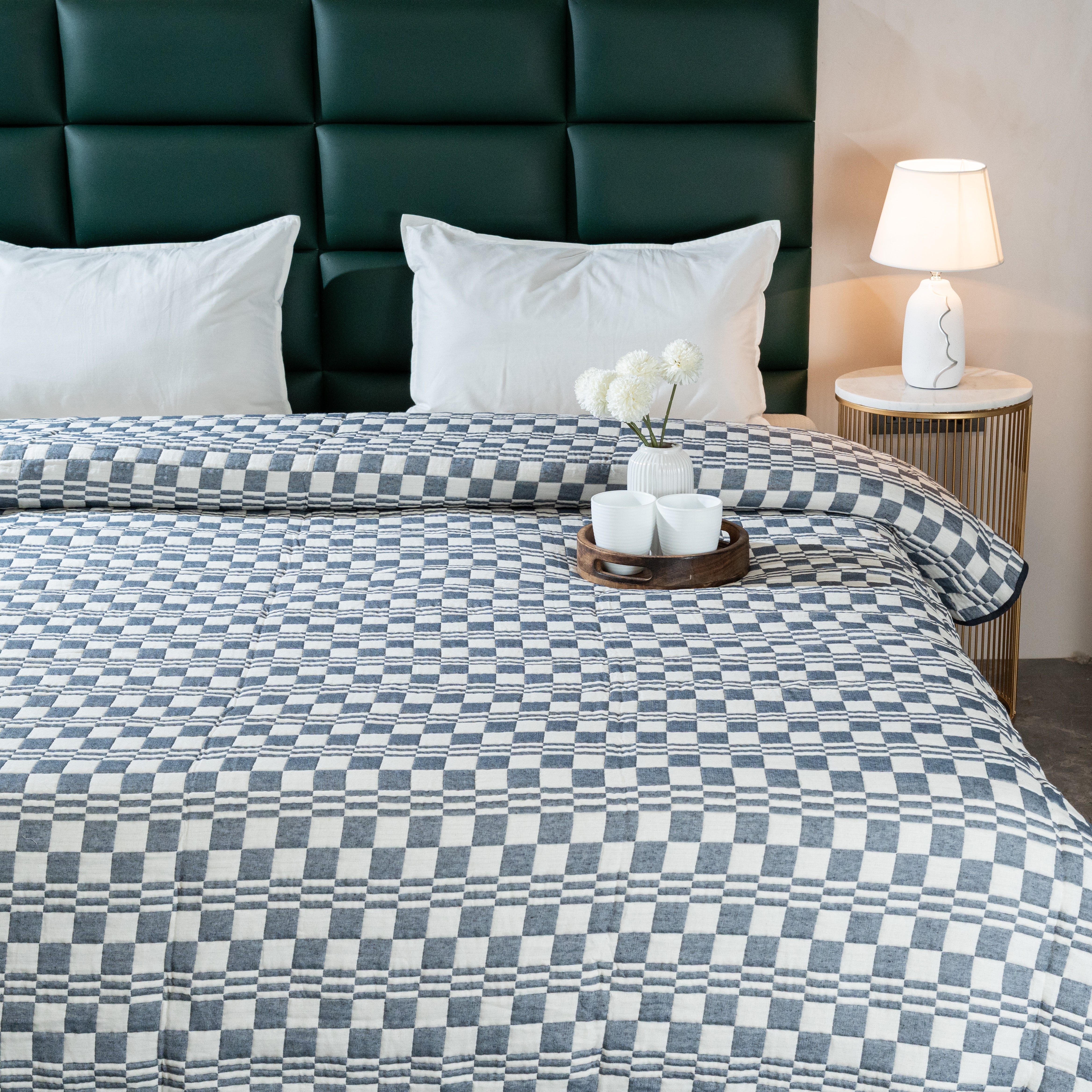 Dibbi Bedspread- Comforter/Quilt for All Season | Soft Plush Cotton Surface , Micro Polyester filling | Cotton Blanket/ coverlet with Pillow Cover - Image 10