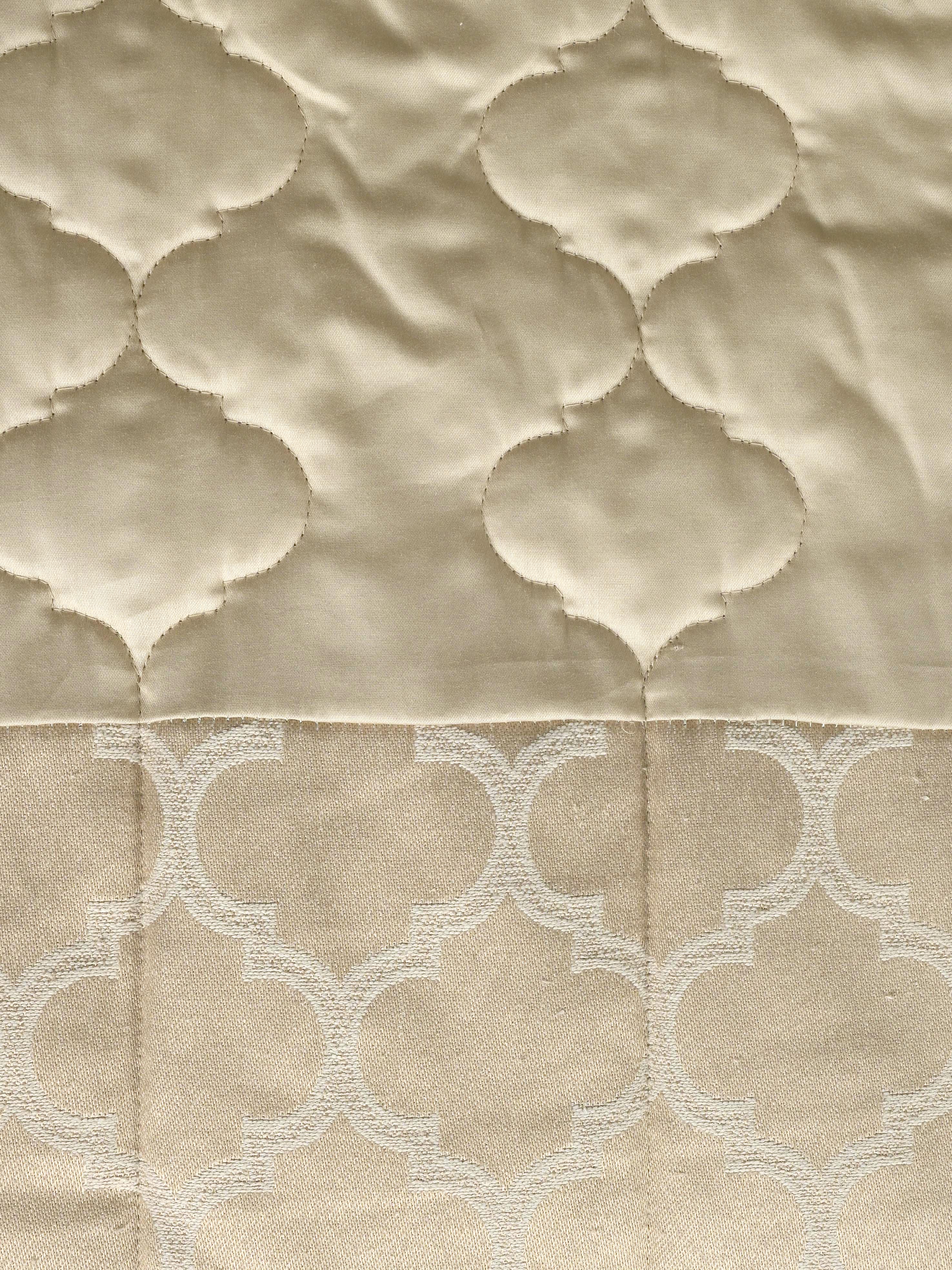 GIFT BOX | NOOR Beige Cotton Bedsheet-Cover | Matching Beige Reversible Quilt/Comforter | Combo Set For Gift & Daily Use - Image 5