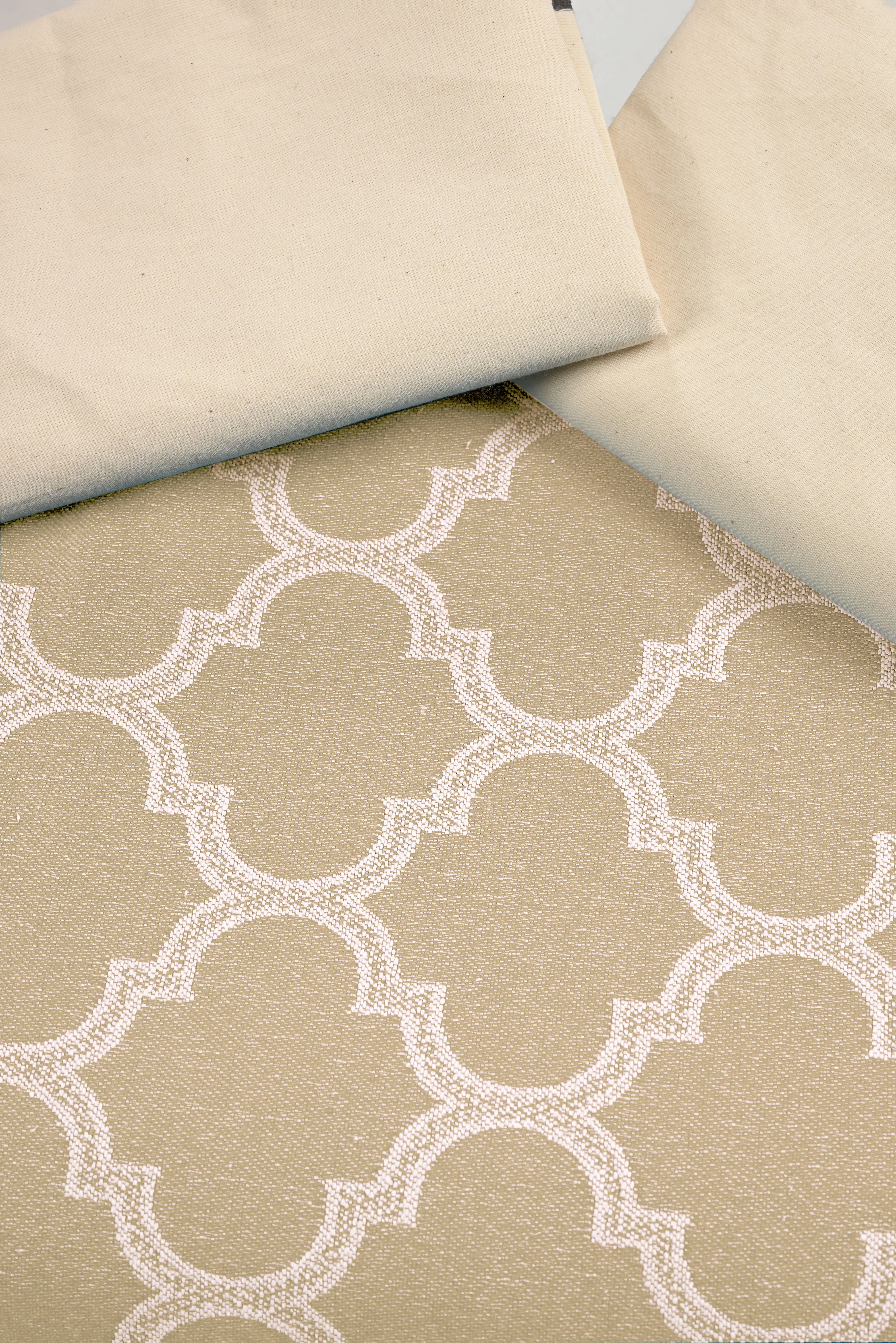 GIFT BOX | NOOR Beige Cotton Bedsheet-Cover | Matching Beige Reversible Quilt/Comforter | Combo Set For Gift & Daily Use - Image 8