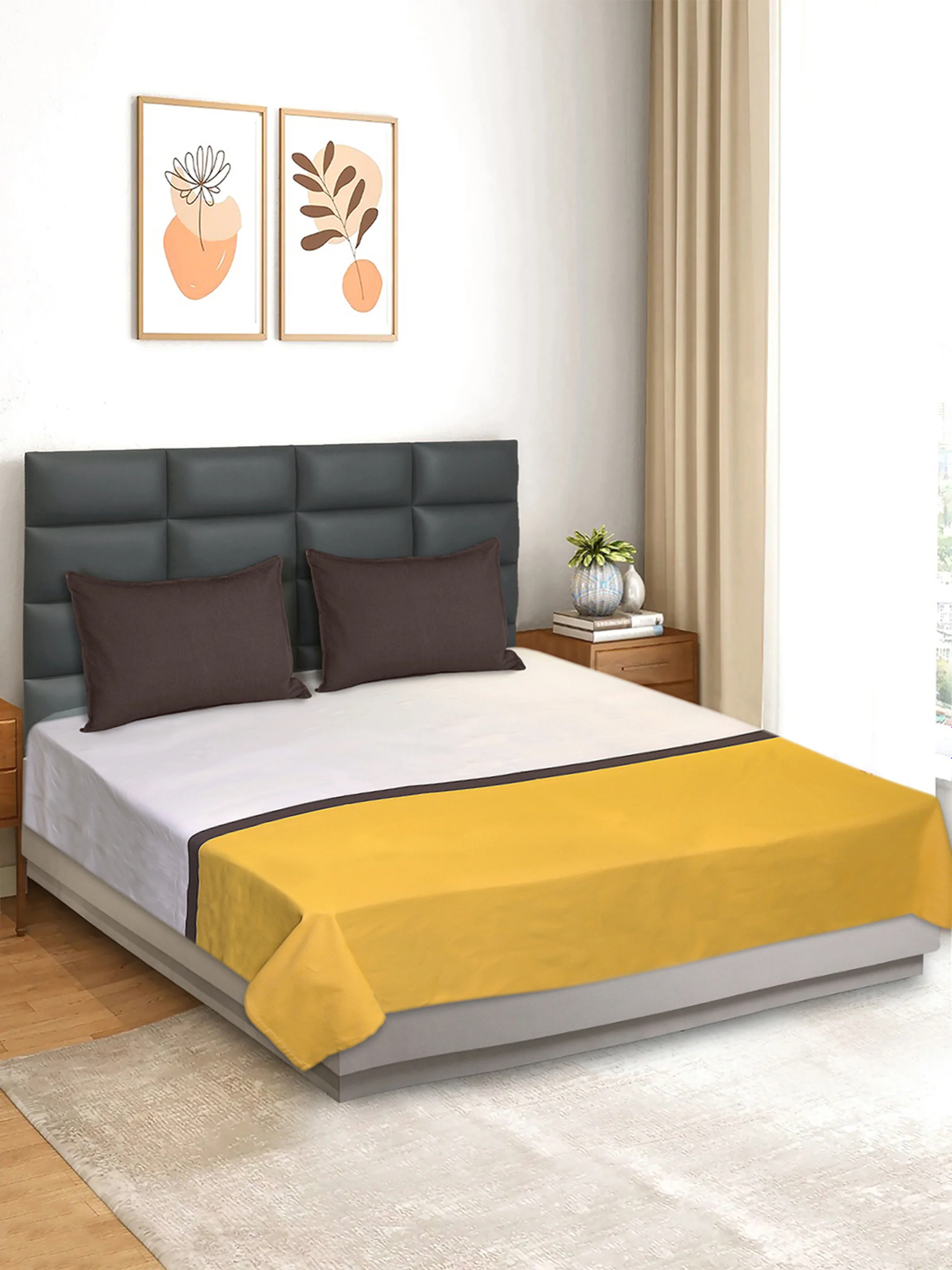 Awning Handmade Cotton Bed Cover Set | Elegant Texture + 2 Pillow Covers - Image 6