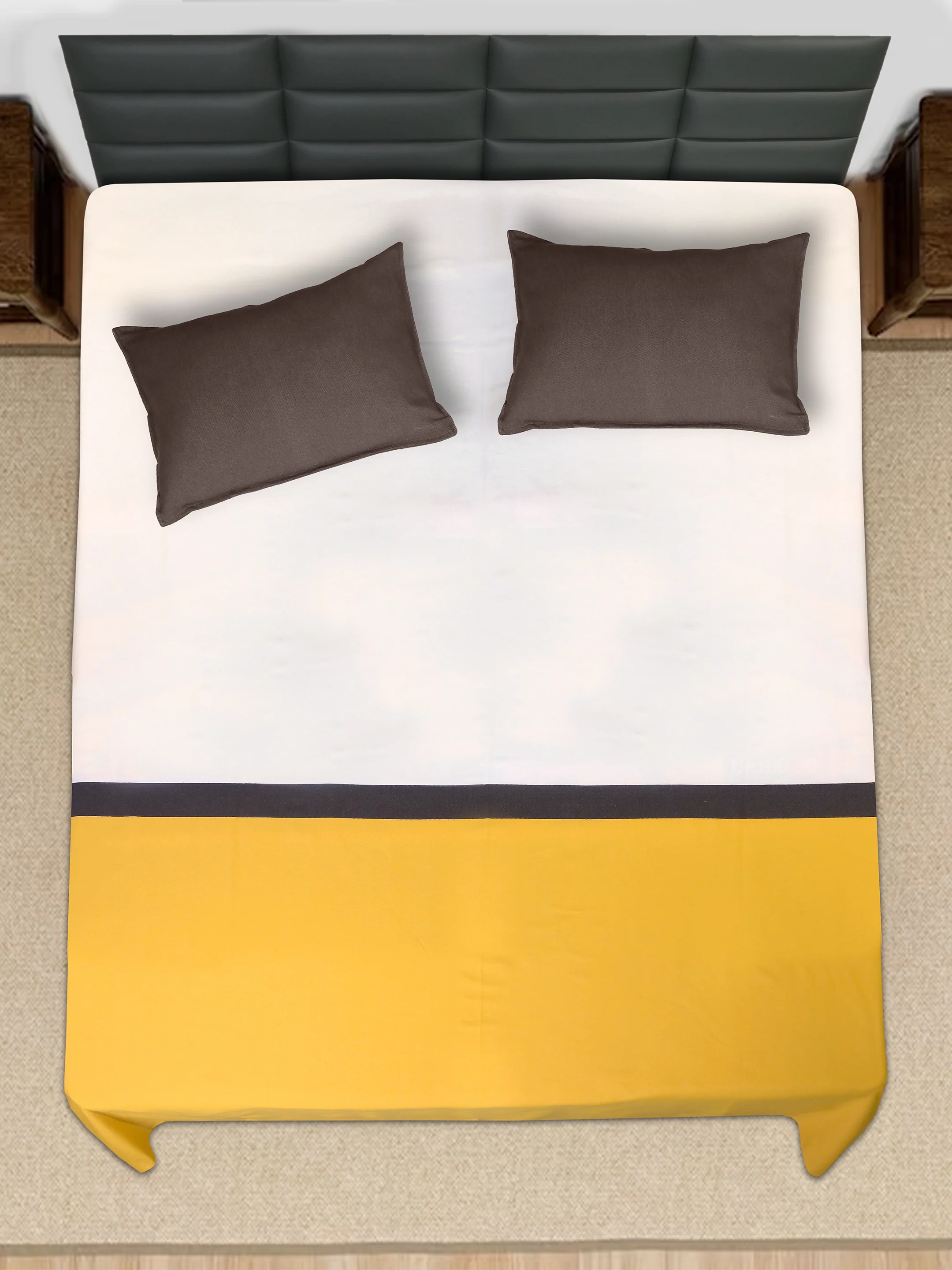 Awning Handmade Cotton Bed Cover Set | Elegant Texture + 2 Pillow Covers - Image 13