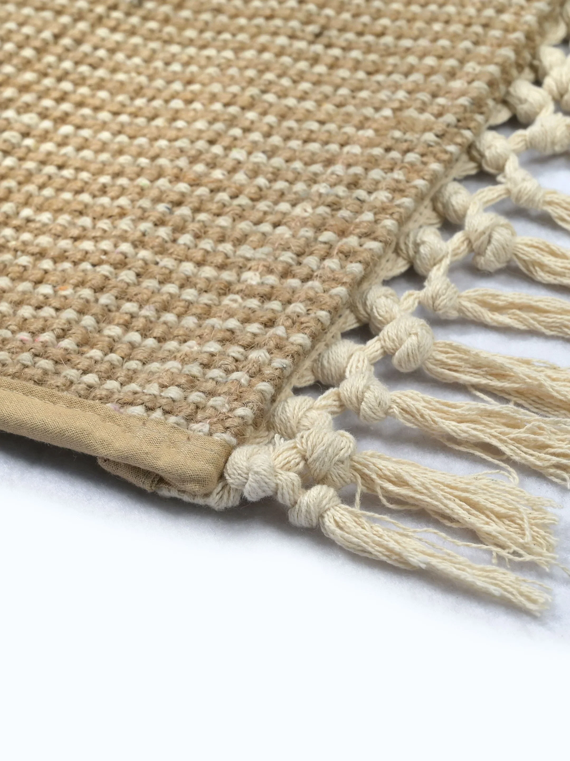 HUGLI - Cotton Woven Strong Anti-Slip Runner with fringe - Image 4