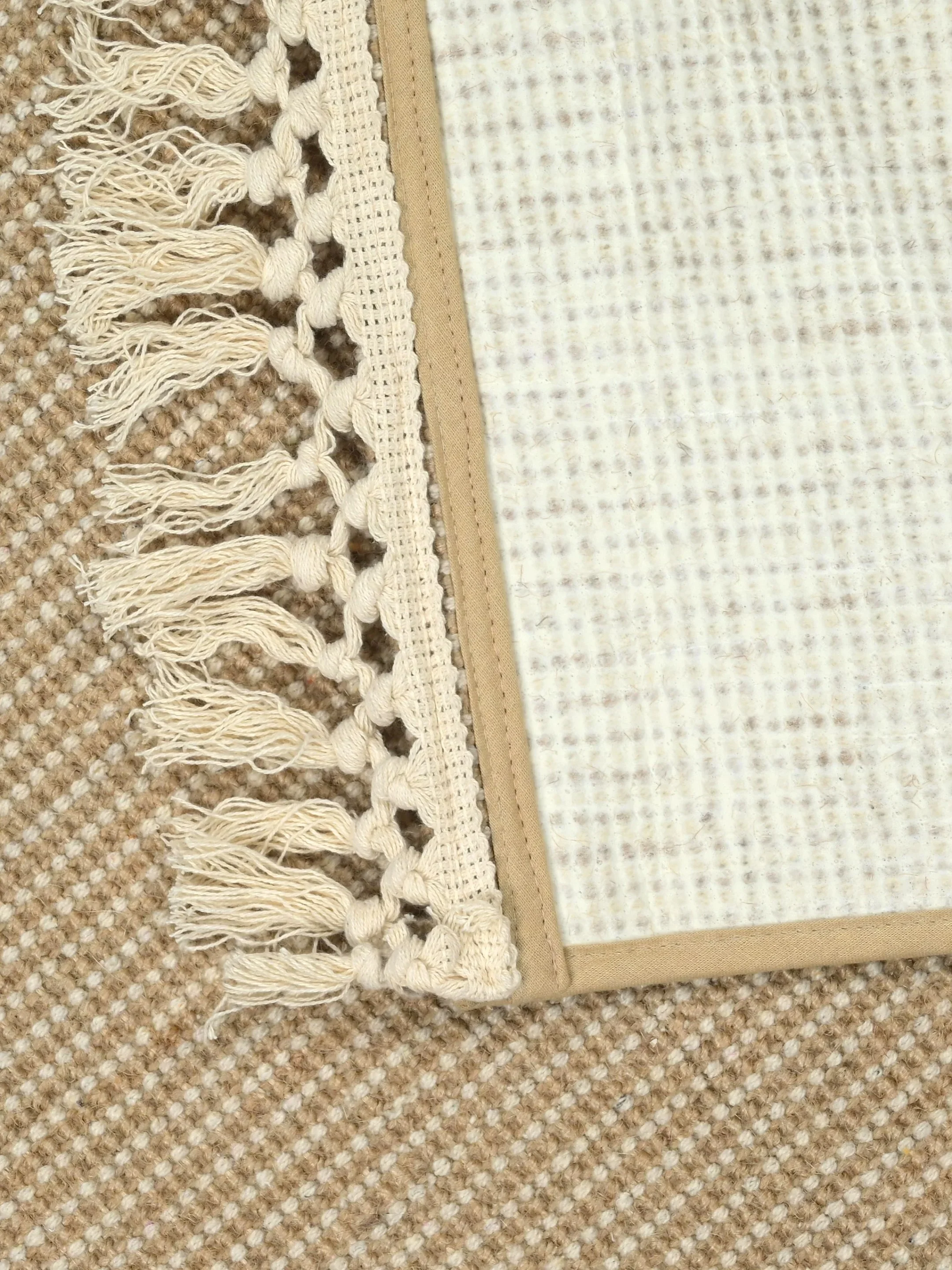 HUGLI - Cotton Woven Strong Anti-Slip Runner with fringe - Image 5