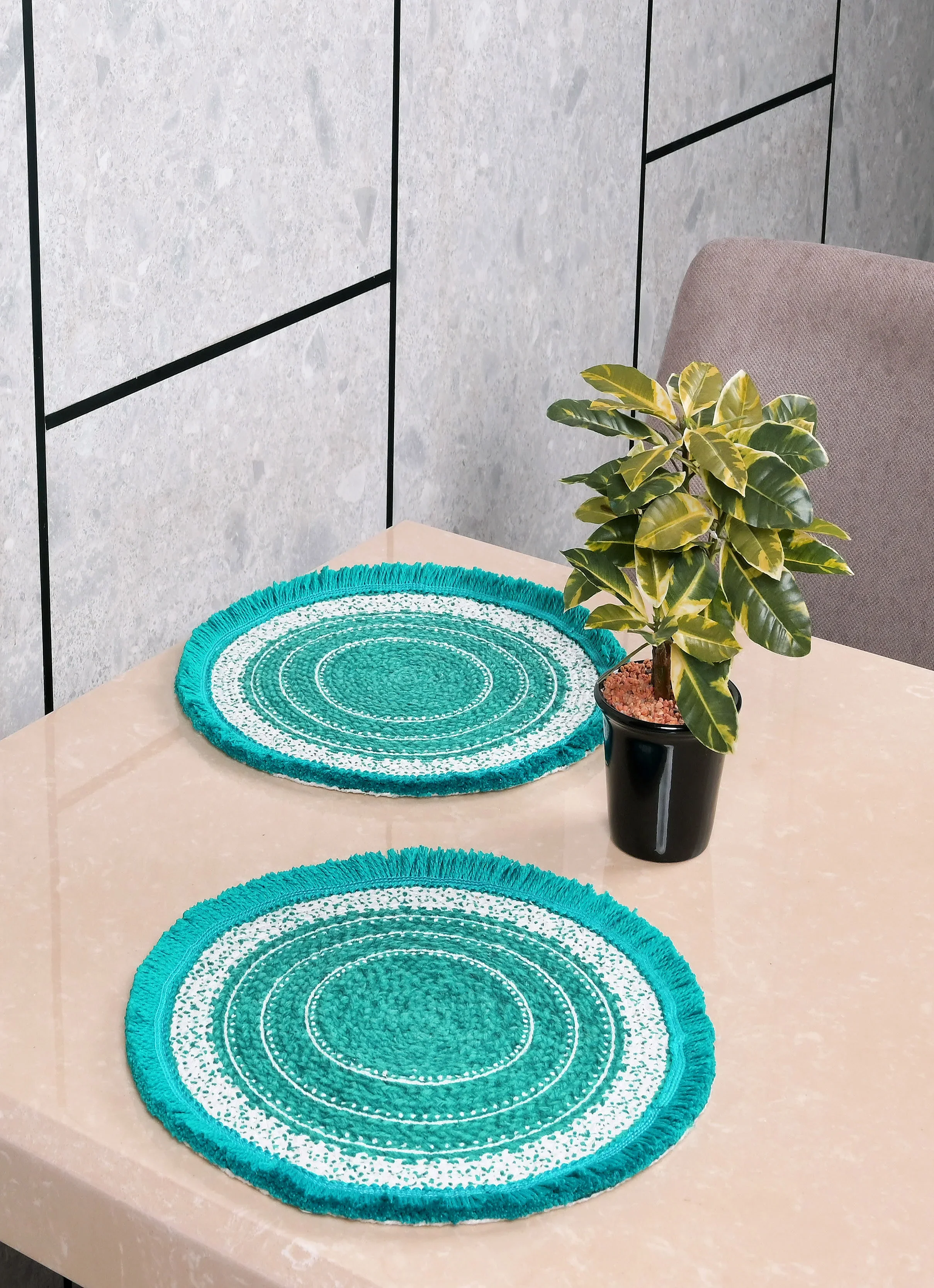 ISAR Table Place Mat Set of 2 | Durable Weave for Dining & Decor - Image 17