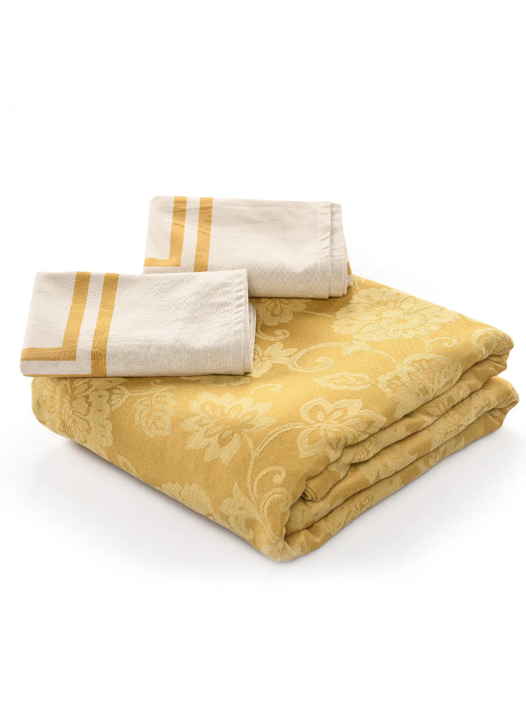 JARDIN Damask Cotton Bed Sheet Set | Premium Comfort with 2 Pillow Covers - Image 12