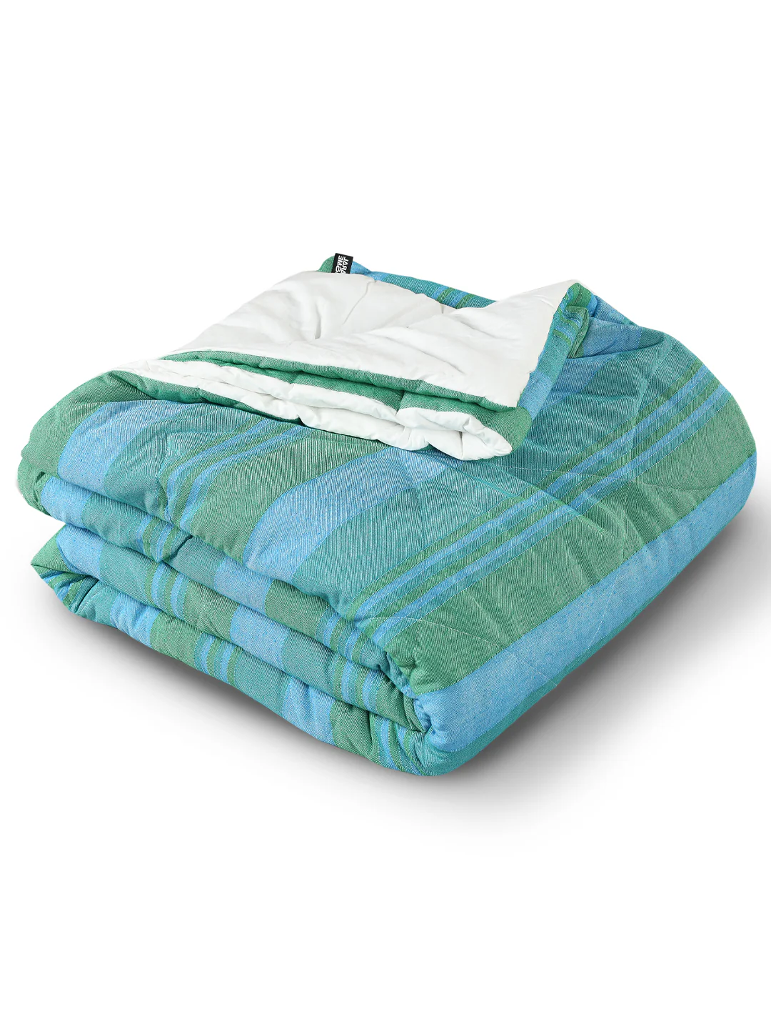 Joy Handmade Striped Queen Size Quilt (90X100) - Image 11