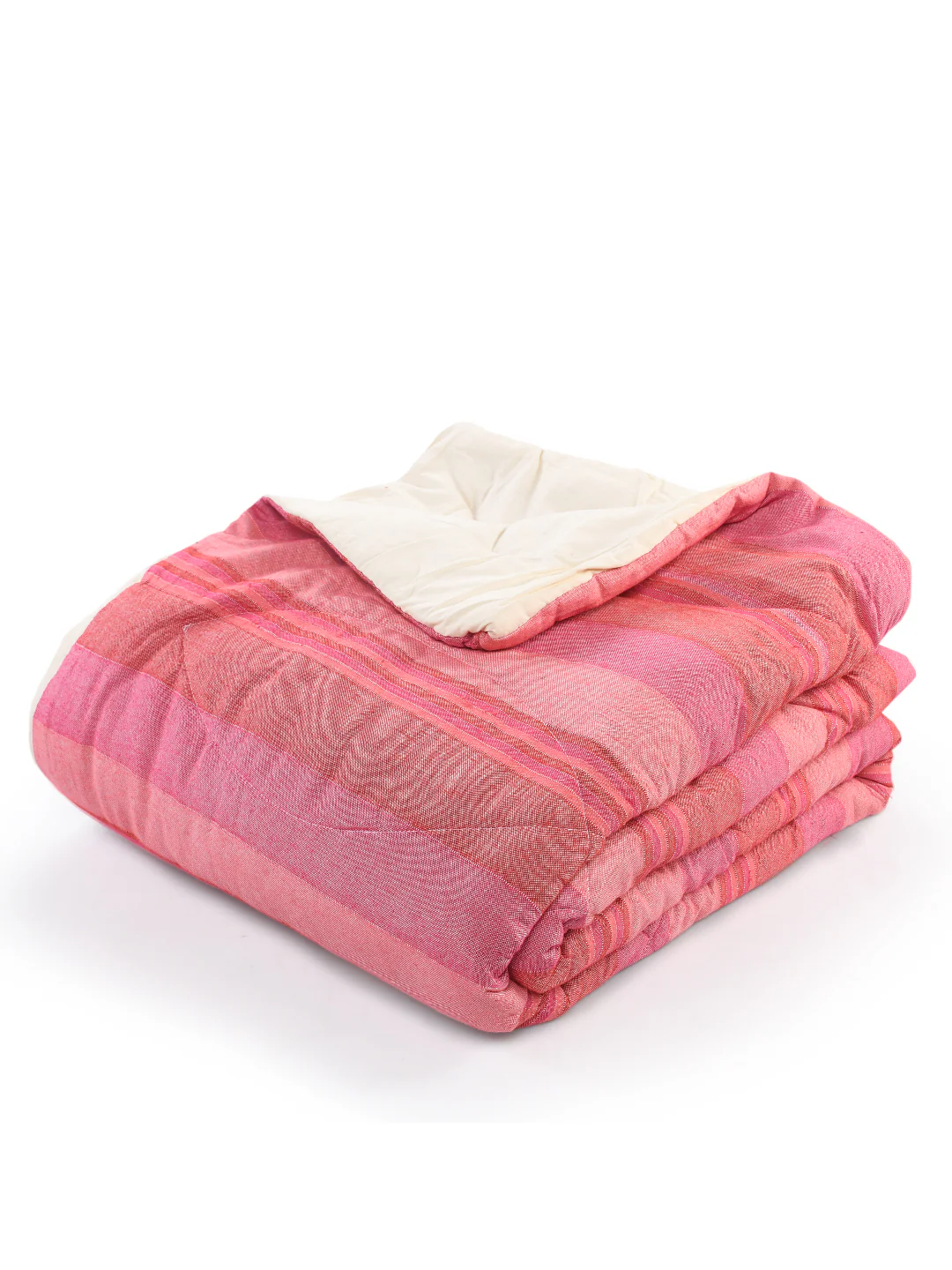 Joy Handmade Striped Queen Size Quilt (90X100) - Image 19