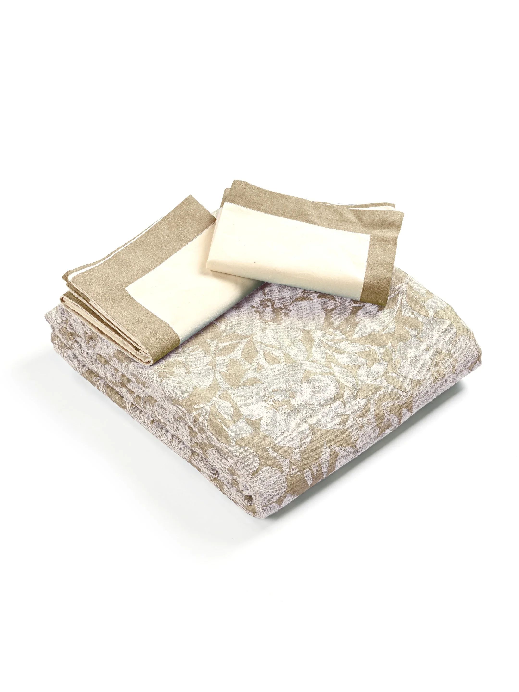 GIFT BOX | Kanan Beige Bedsheet-2 Pillow Covers | Cotton Bedsheet-Cover | For Gift & Daily Use - Image 5