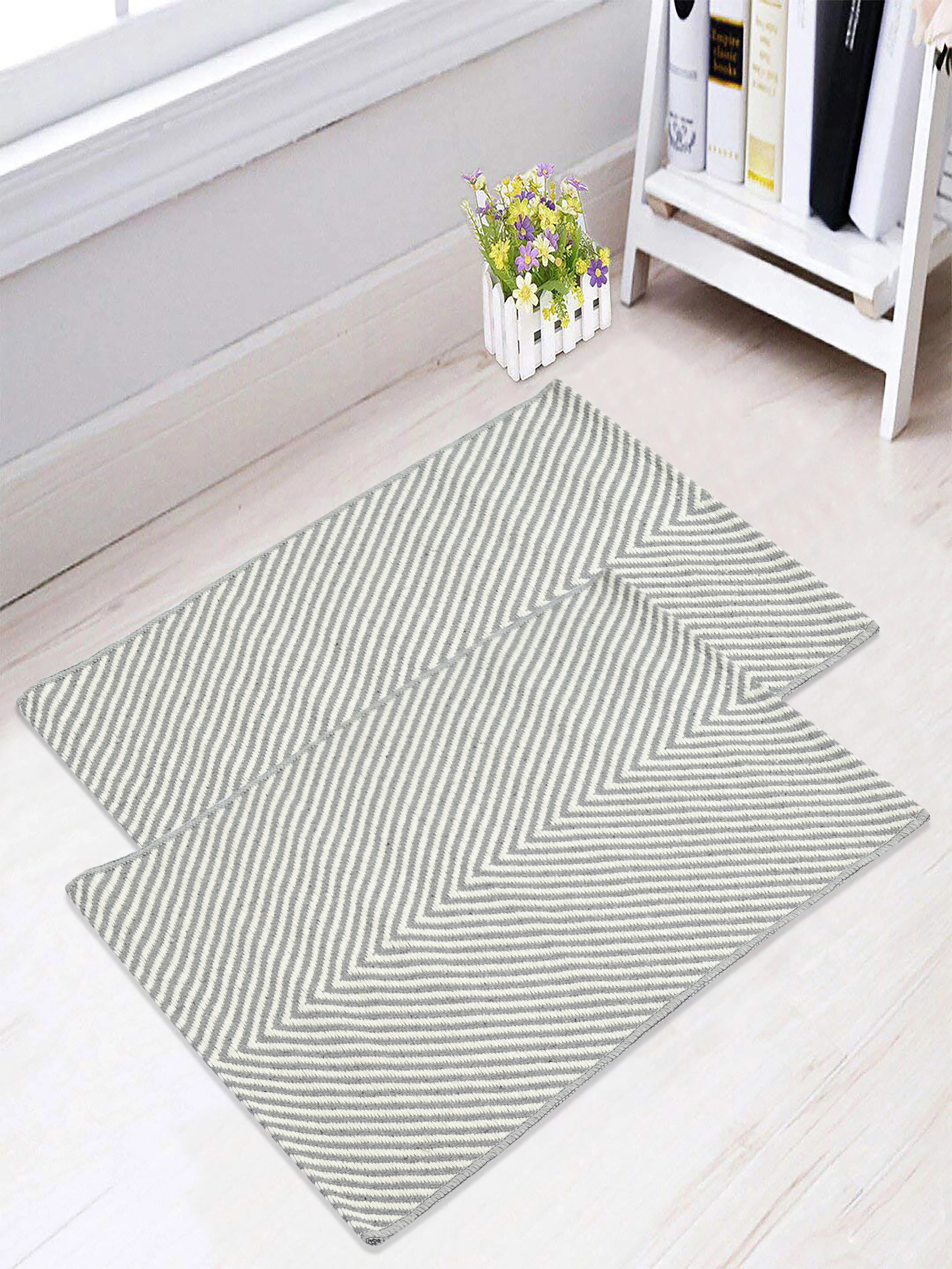 Cotton Floor Mat|Anti Skid Mats | Medium Weight Washable Quick Drying Multi Purpose Doormat | Bedroom, Outdoor - Image 13