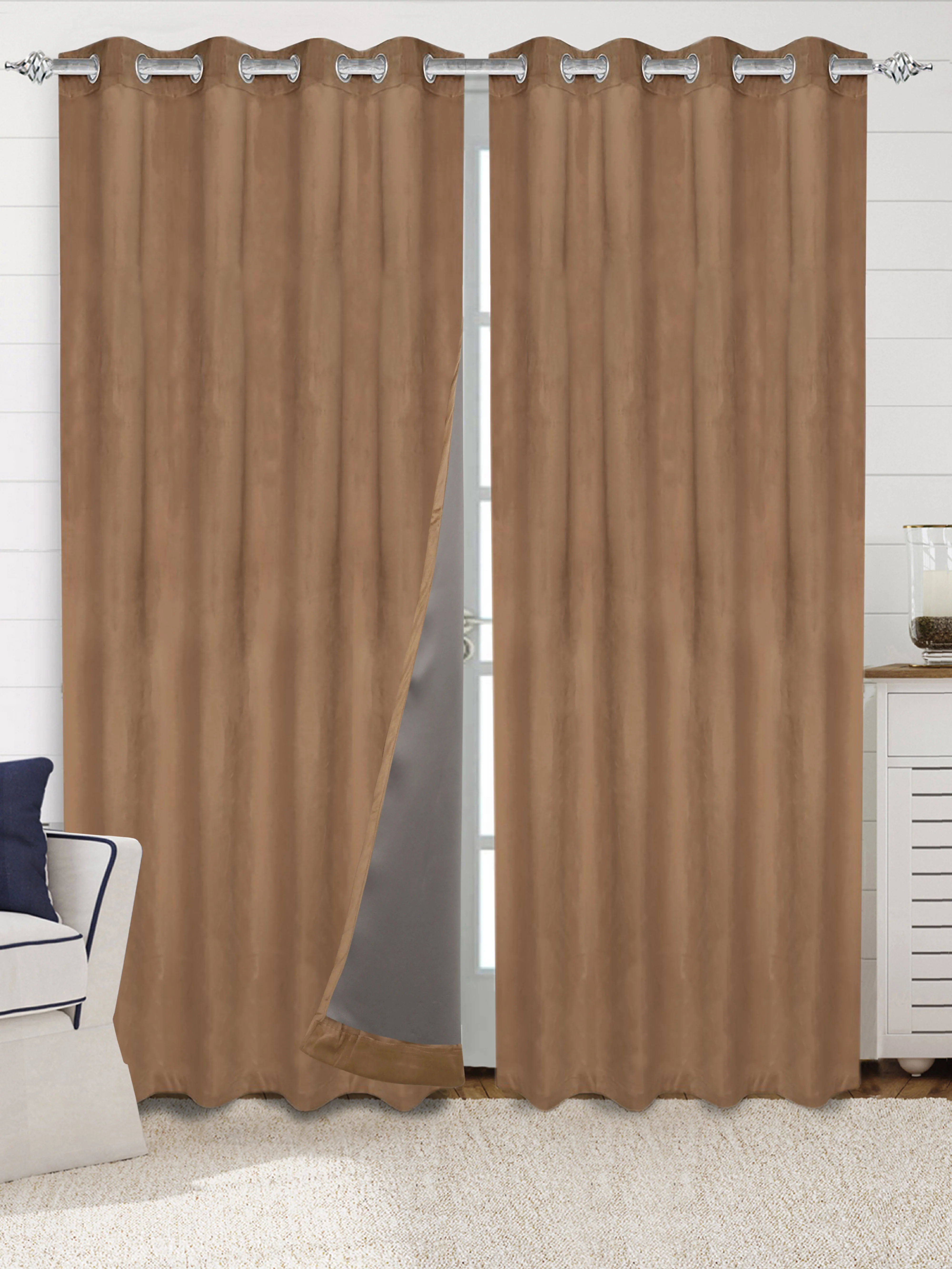 La Crème Plain Velvet Curtain | Luxe Feel & Rich Texture - Image 22