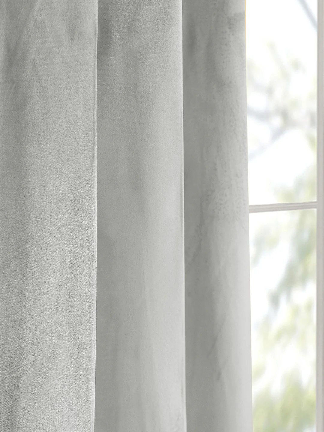 La Crème Plain Velvet Curtain | Luxe Feel & Rich Texture - Image 27