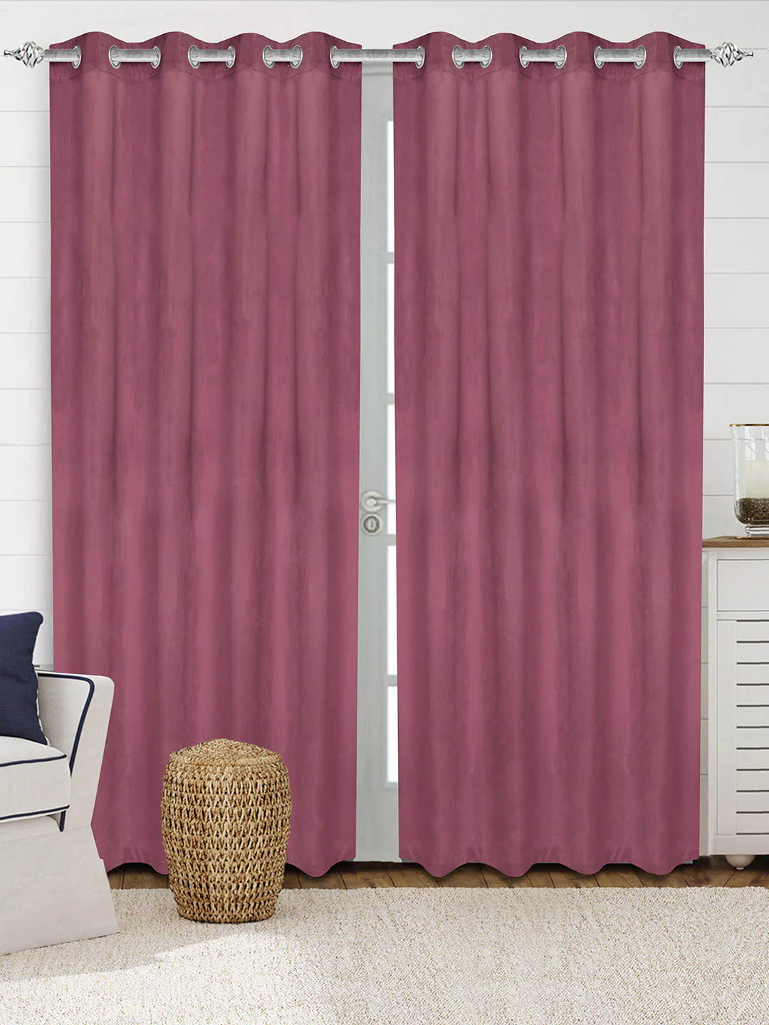 La Crème Plain Velvet Curtain | Luxe Feel & Rich Texture - Image 37
