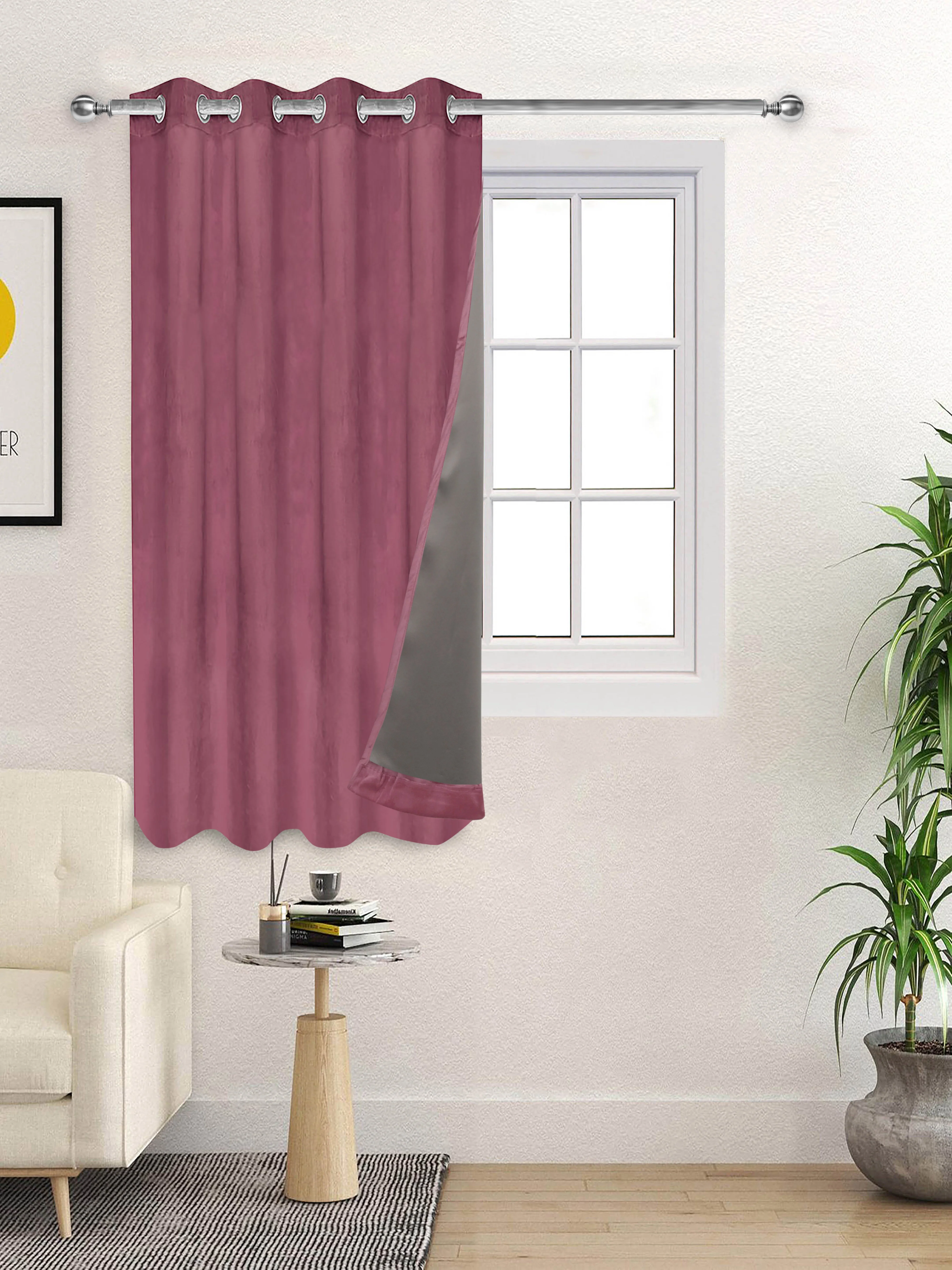 La Crème Plain Velvet Curtain | Luxe Feel & Rich Texture - Image 40
