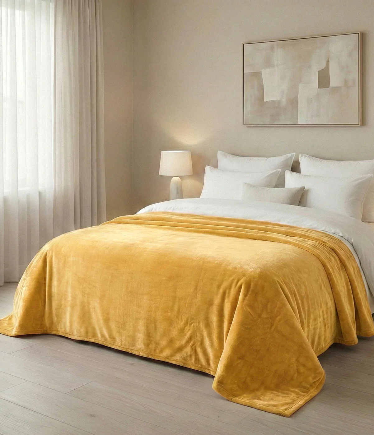 Lightweight Cloudy Mink Blanket Silky-Soft All-Season Blanket | Elegant, Cozy & Easy to Maintain - Image 7