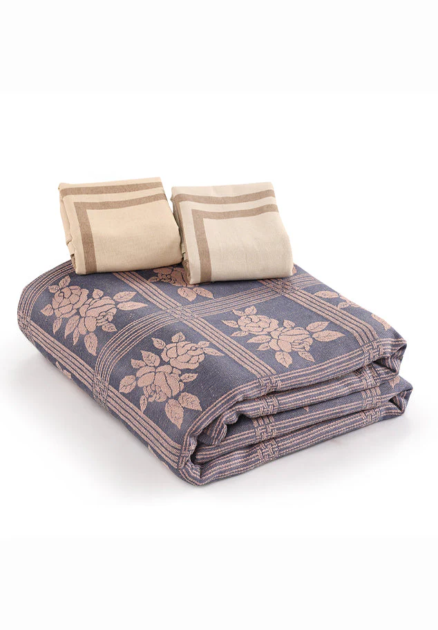 CHECKRO Cotton King Bed Sheet Set | Soft & Stylish + 2 Pillow Covers - Image 8