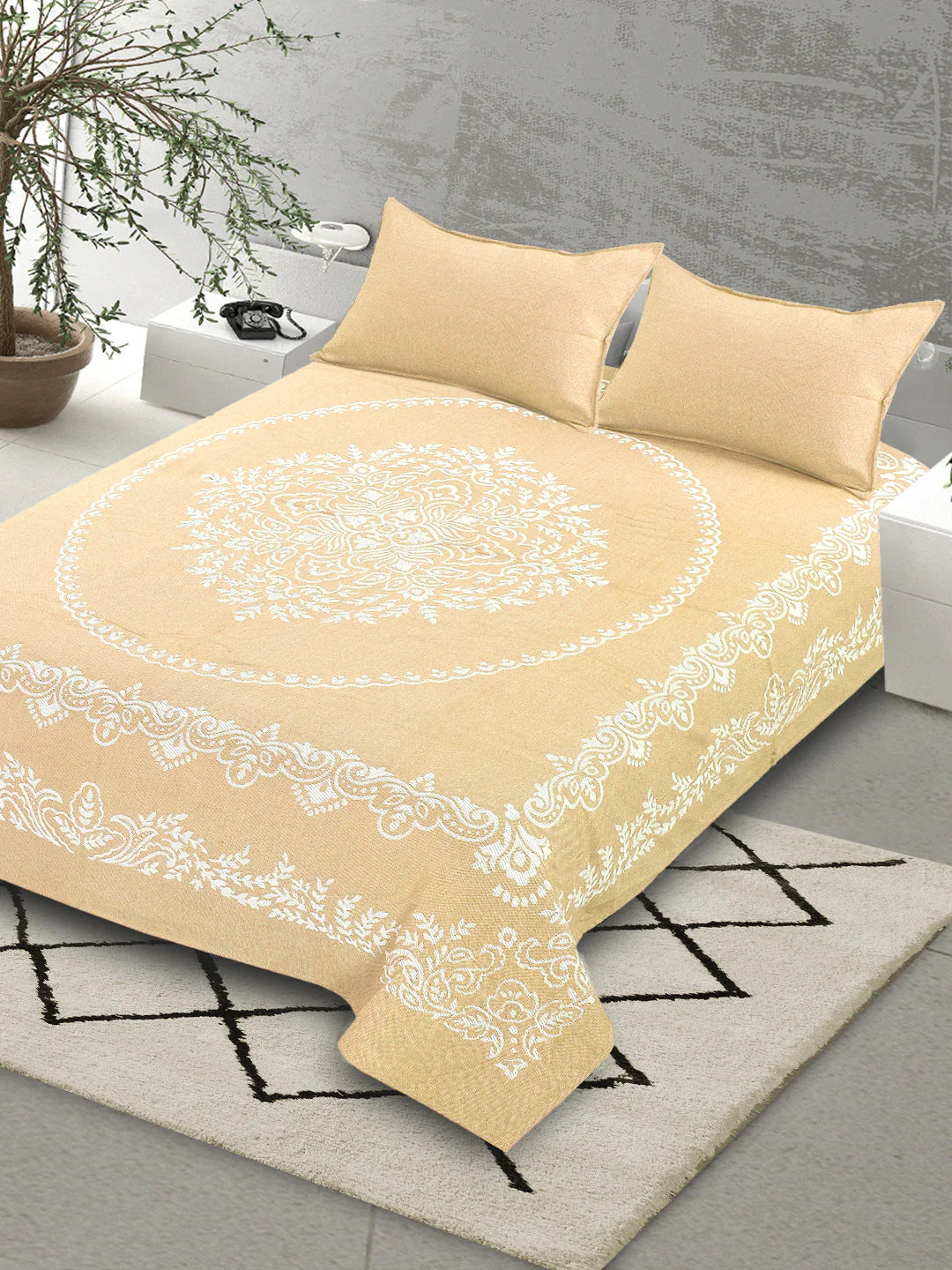 Majesty Handwoven Cotton Bed Cover Set – Luxe Finish | Smooth Handfeel - Image 7