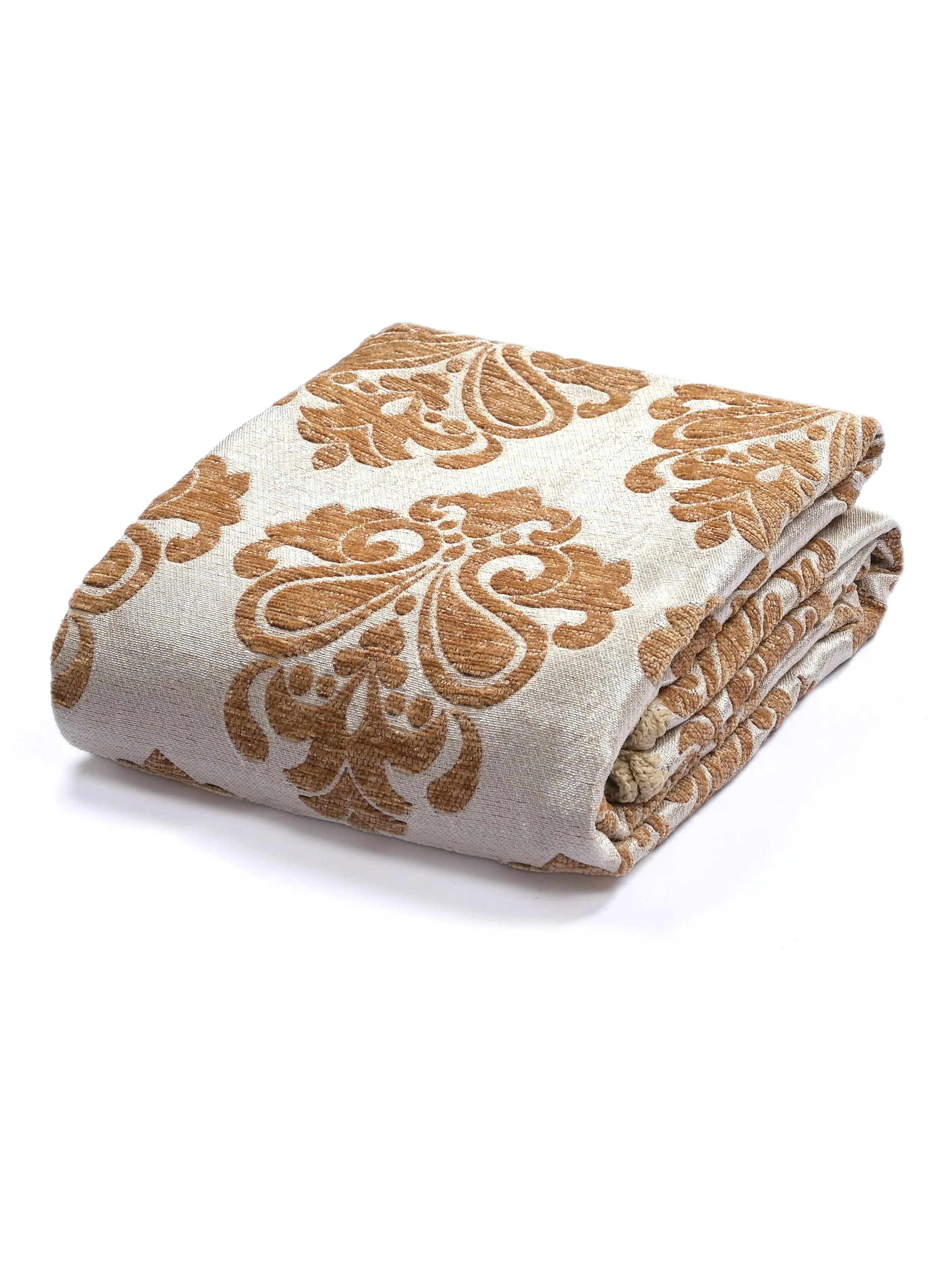 Medallion Polyester Cotton Sofa Throw Cover | Floral Emboss Design – Set 1 - Image 10