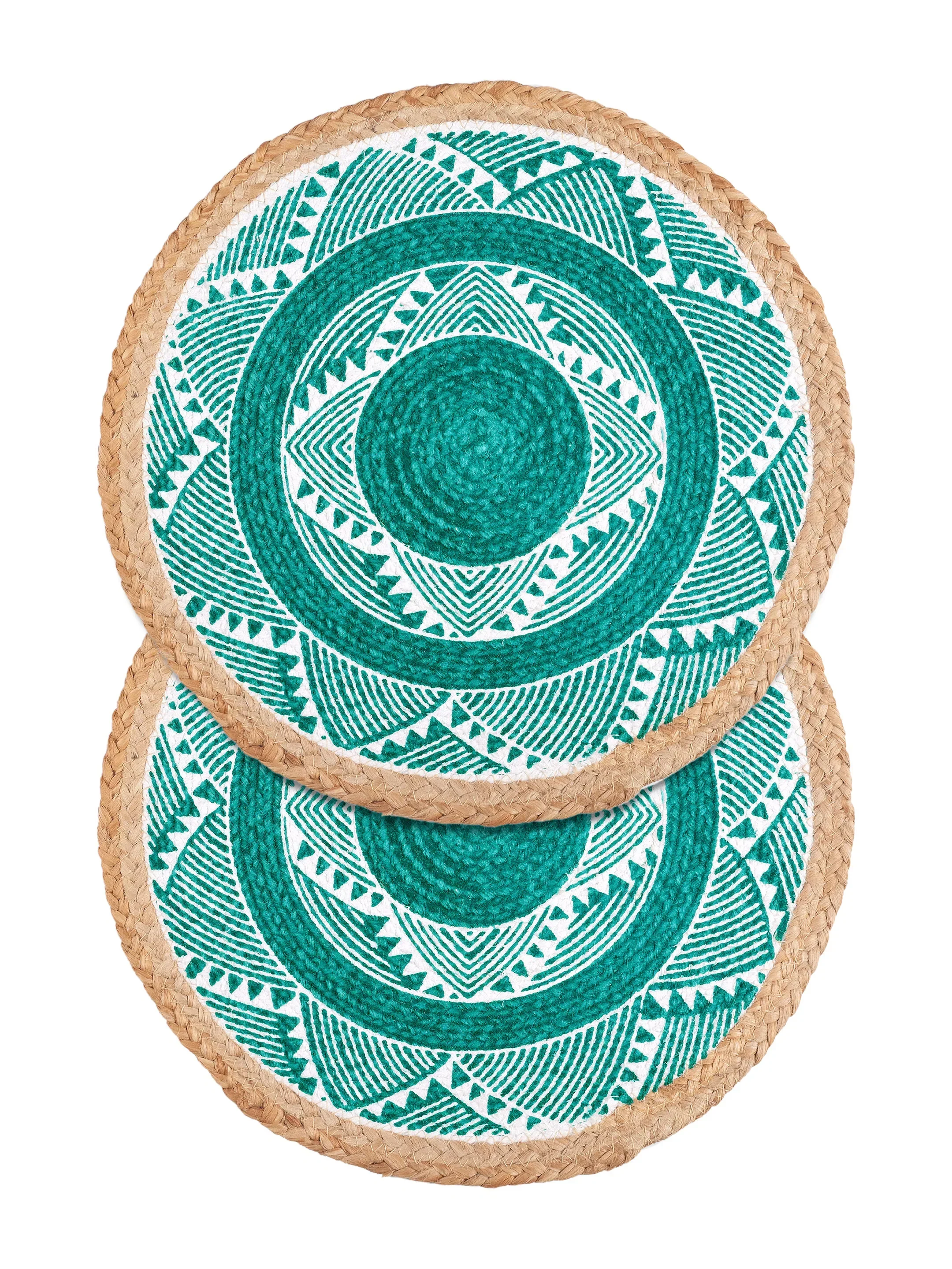 MELA Table Place Mat Set of 2 | Cotton Texture with Classic Pattern - Image 11