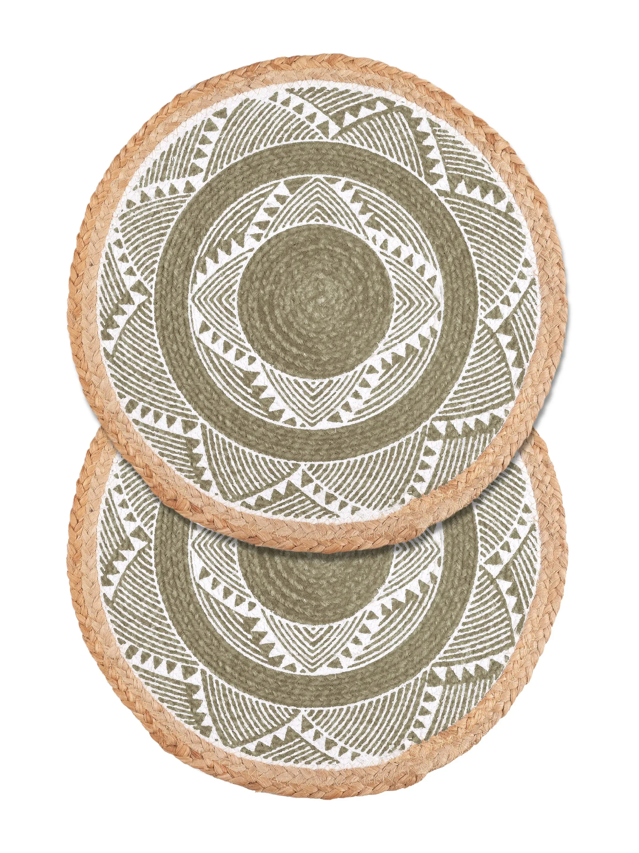 MELA Table Place Mat Set of 2 | Cotton Texture with Classic Pattern - Image 19