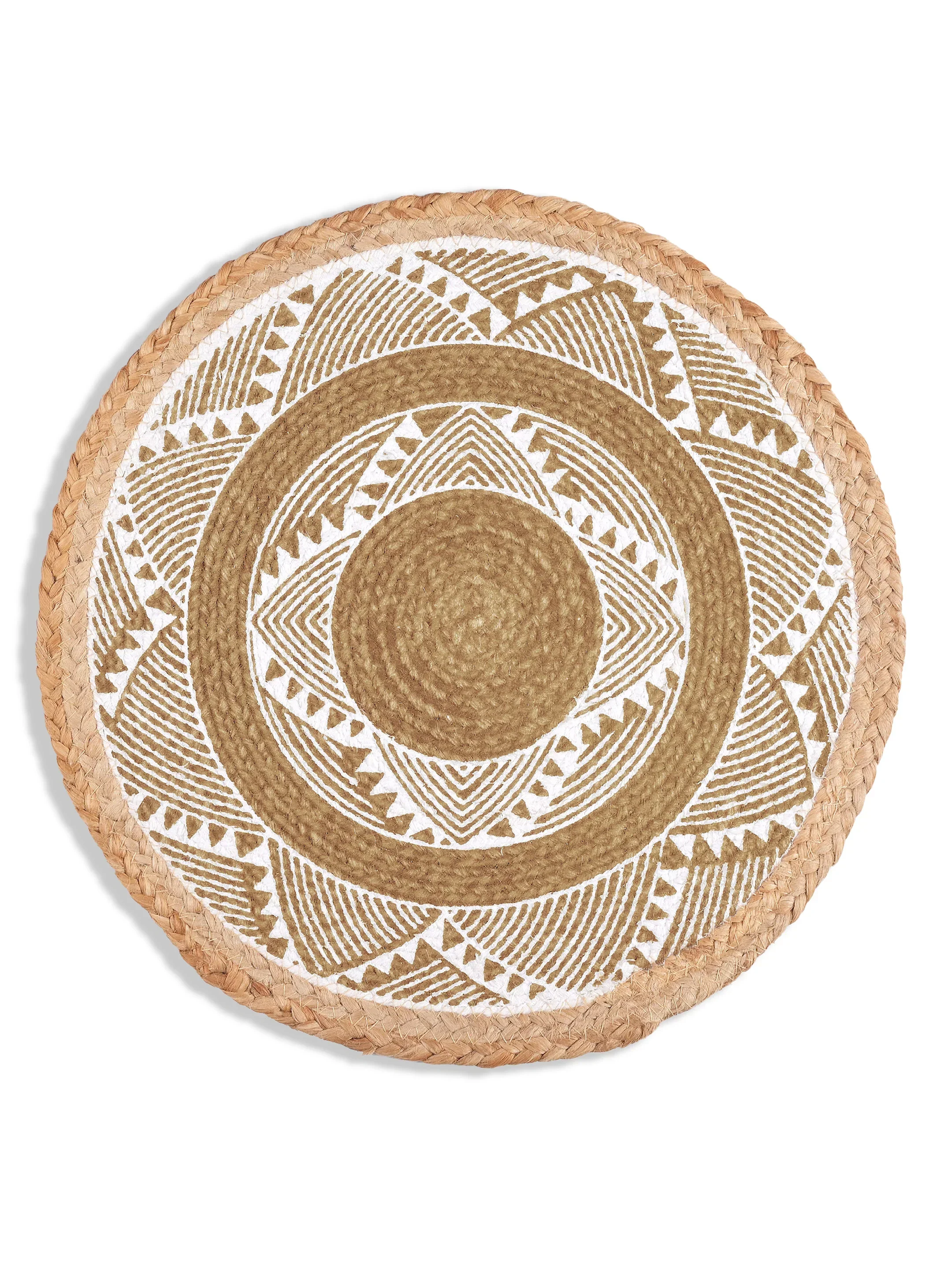 MELA Table Place Mat Set of 2 | Cotton Texture with Classic Pattern - Image 2