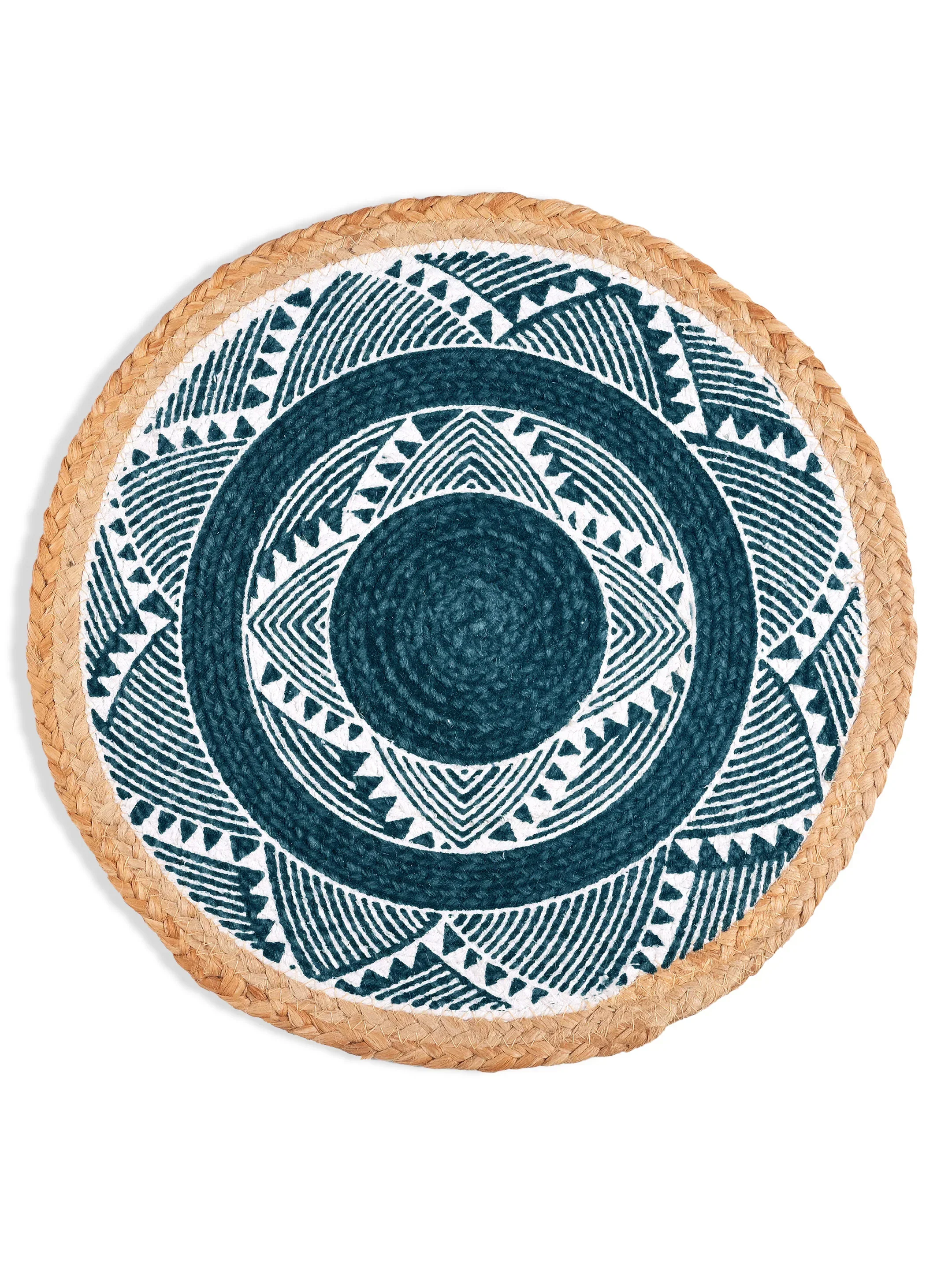MELA Table Place Mat Set of 2 | Cotton Texture with Classic Pattern - Image 2