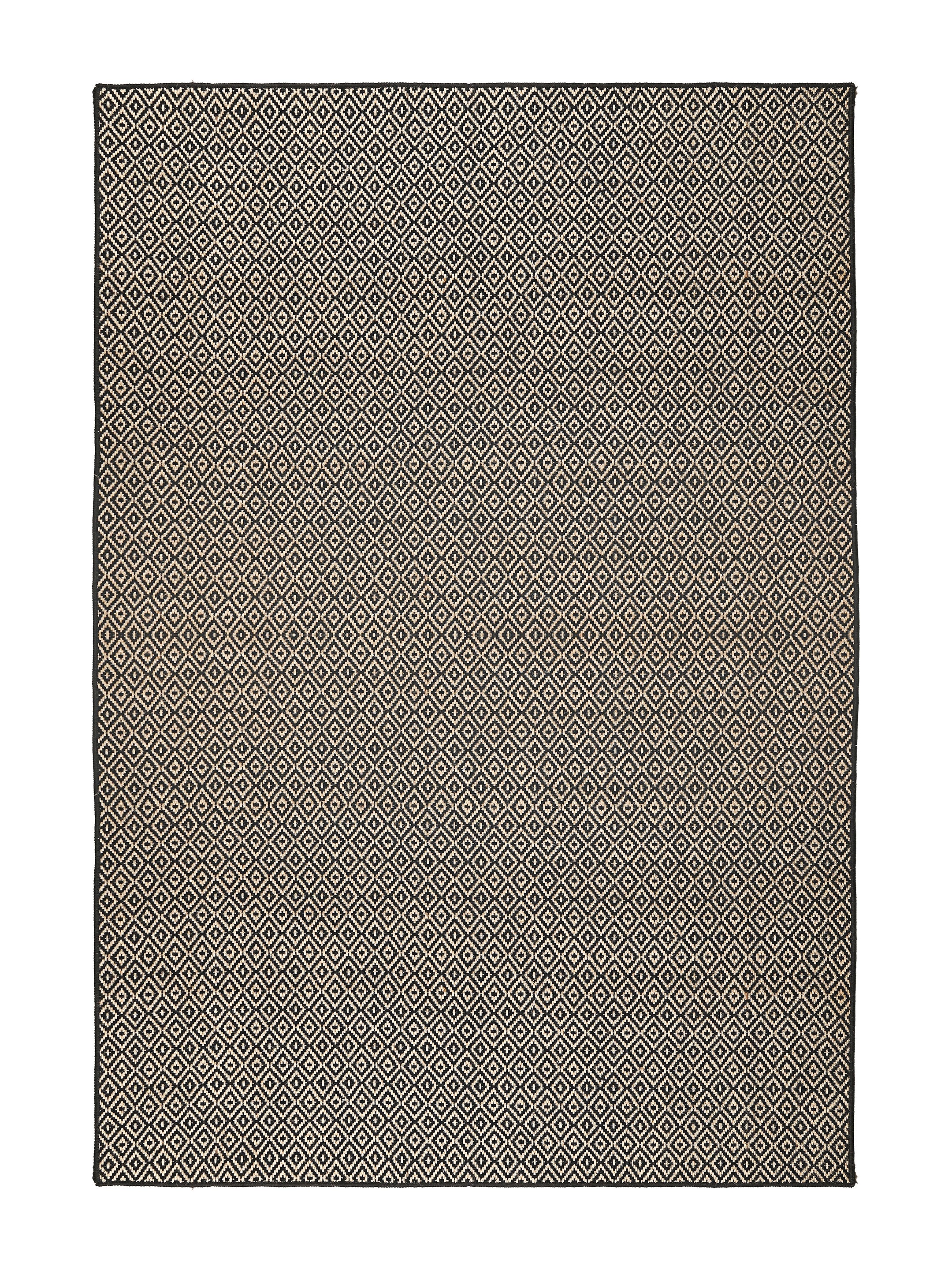 Mini Diamond Jute Cotton Woven Antiskid Carpet | Handcrafted Texture & Natural Tone - Image 14