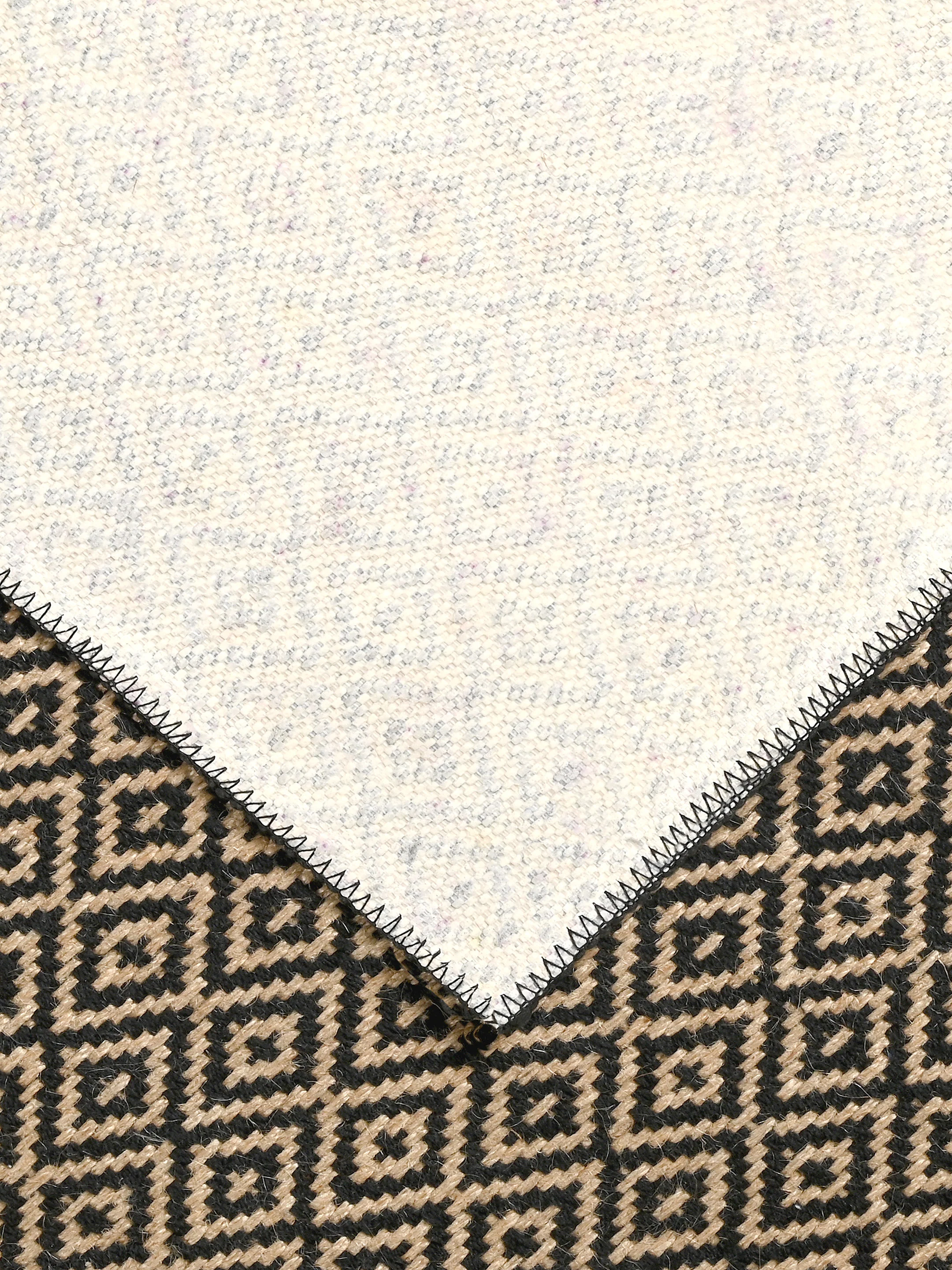 Mini Diamond Jute Cotton Woven Antiskid Carpet | Handcrafted Texture & Natural Tone - Image 19