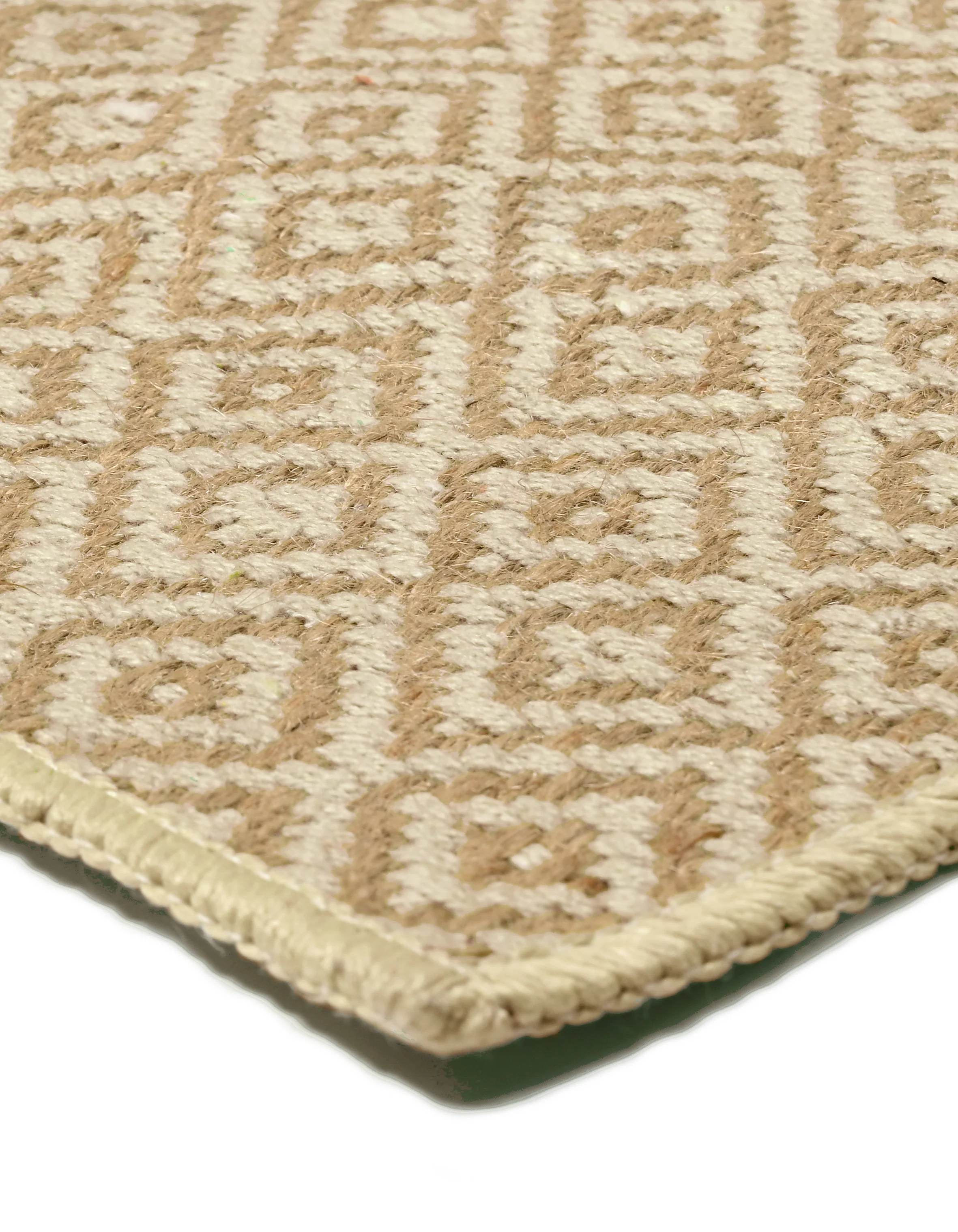 Mini Diamond Jute Cotton Woven Antiskid Carpet | Handcrafted Texture & Natural Tone - Image 23